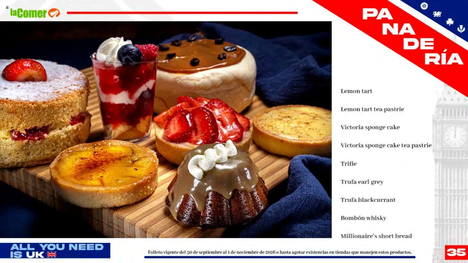 Nuevas ofertas de La Comer válidas en toda la República Mexicana desde el 30/09/2026. ¡Encuentra las mejores ofertas en La Comer folleto! | Página: 35 | Productos: Short, Whisky