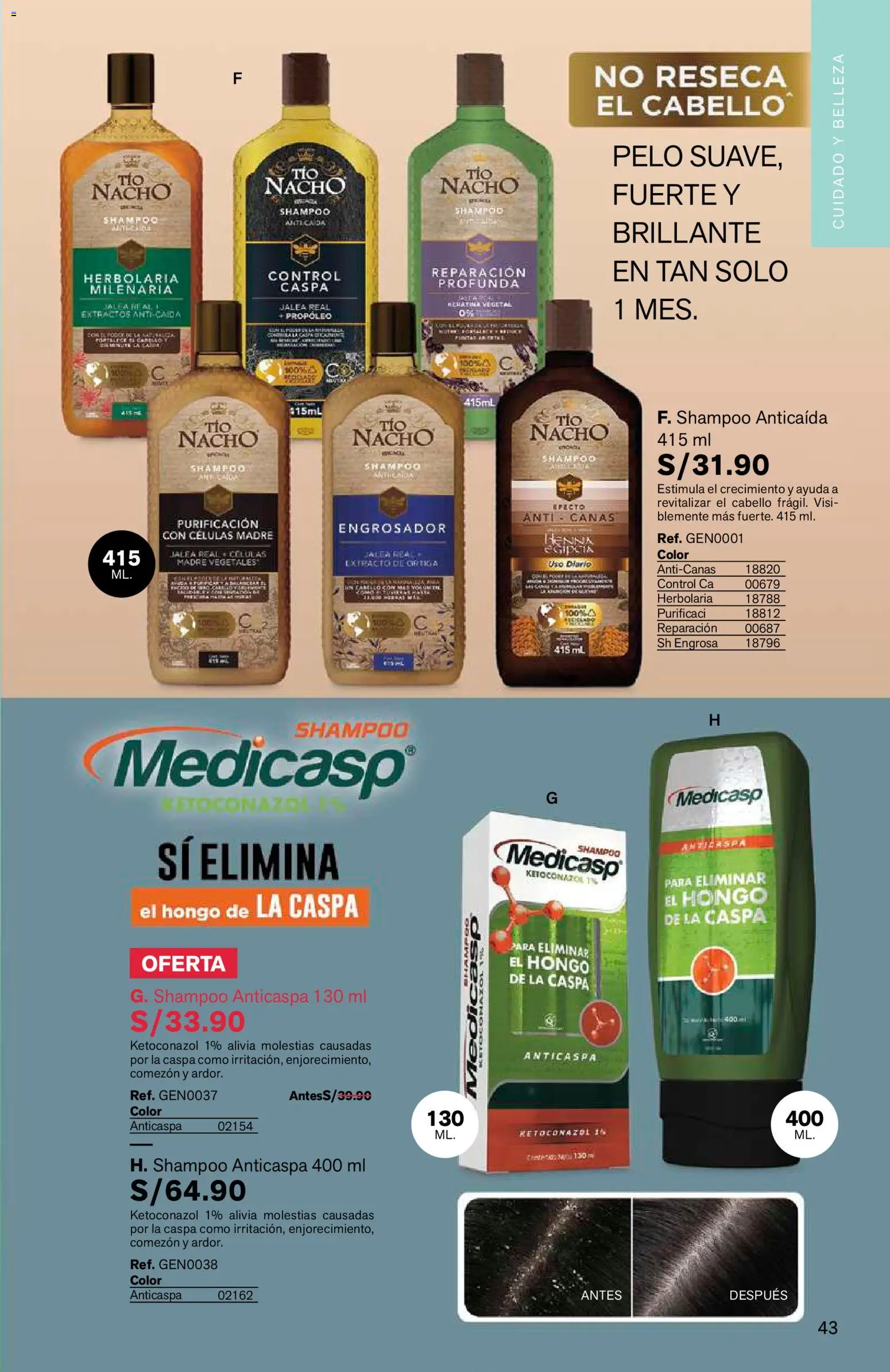 Catálogo Leonisa válido desde 24/08/2026 | Página: 43 | Productos: Shampoo