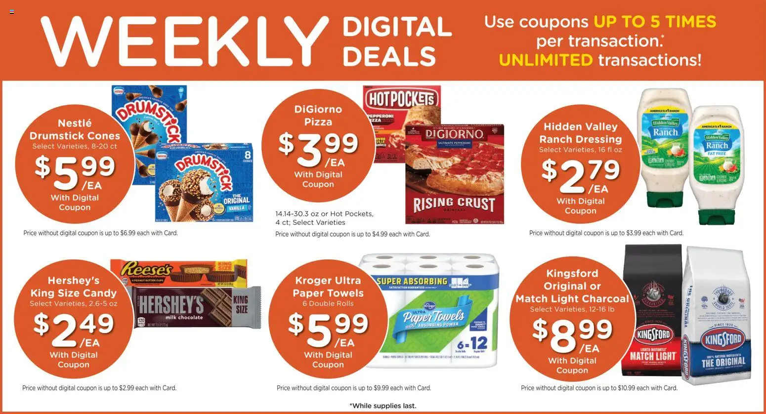 Kroger Weekly Ad - valid from 09/02/2026 | Page: 3 | Products: Charcoal, Milk, Pizza, Dressing