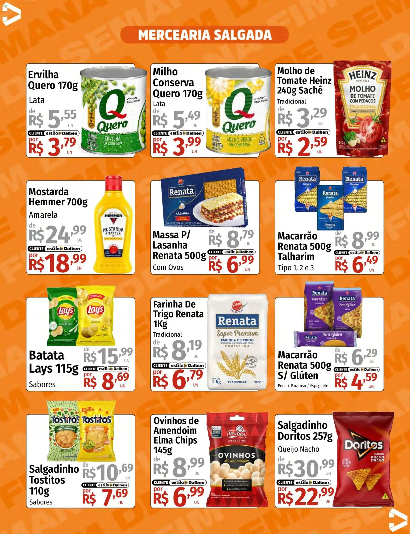 Supermercado Dalben Folheto - válido de 04/09/2026 | Página: 7 | Produtos: Espaguete, Amendoim, Talharim, Ovos