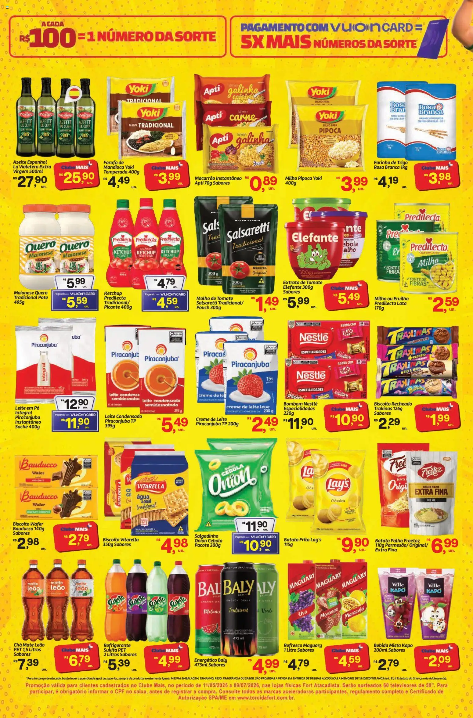 Fort Atacadista Folheto - válido de 11.05.2026 | Página: 2 | Produtos: Energético, Leite, Ketchup, Leite em pó