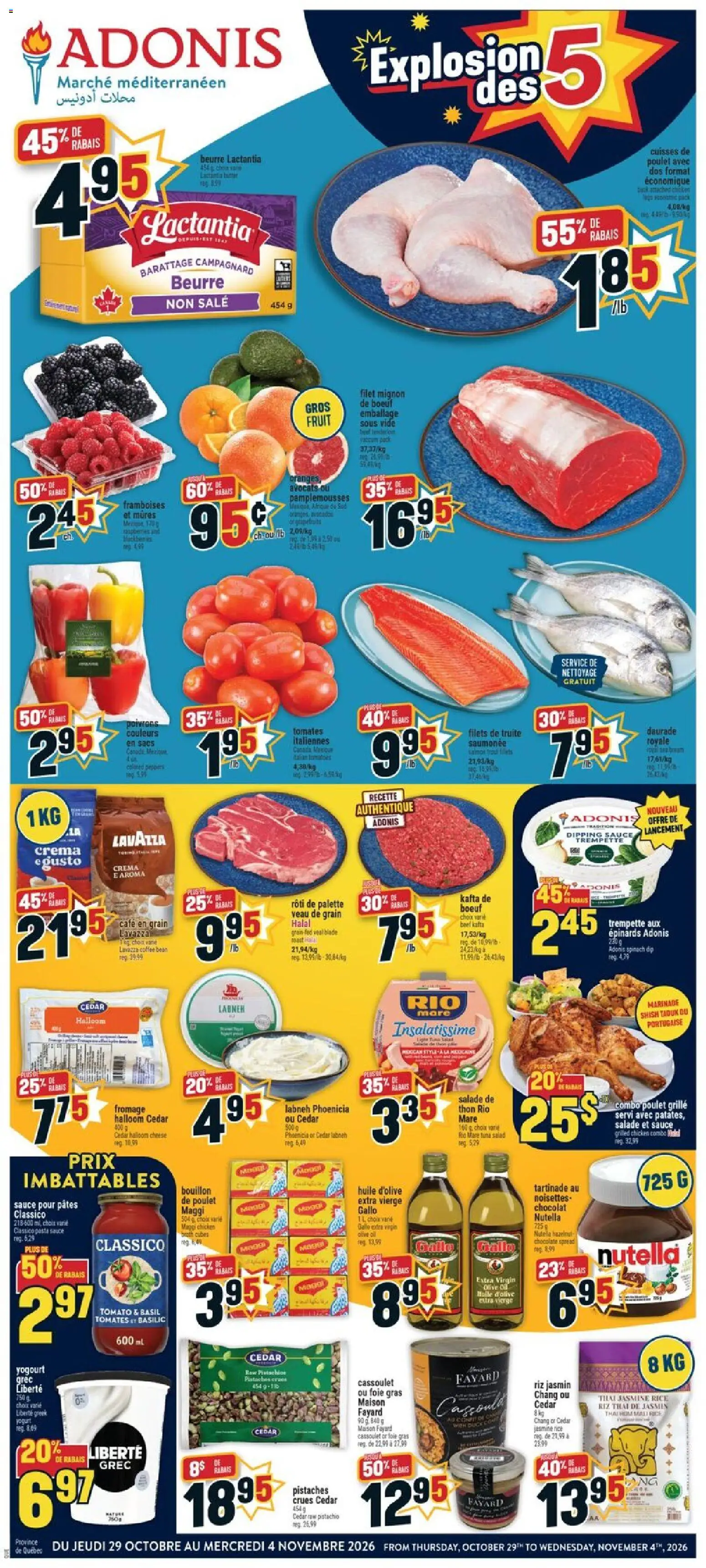 Adonis flyer valid from Oct 29, 2026 | Page: 1