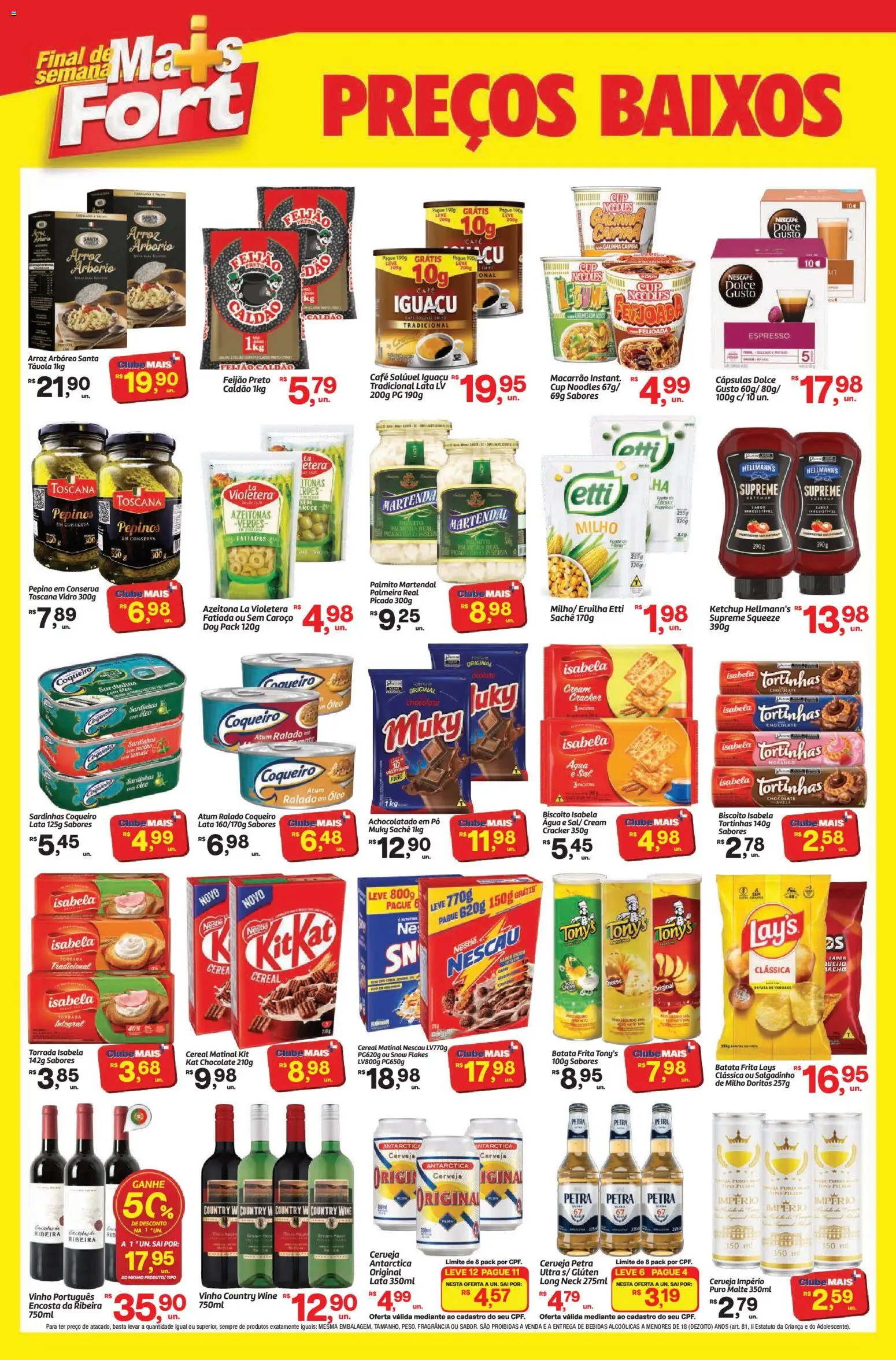 Fort Atacadista Folheto - válido de 18/09/2026 | Página: 2 | Produtos: Feijão, Bebidas, Macarrão, Sal