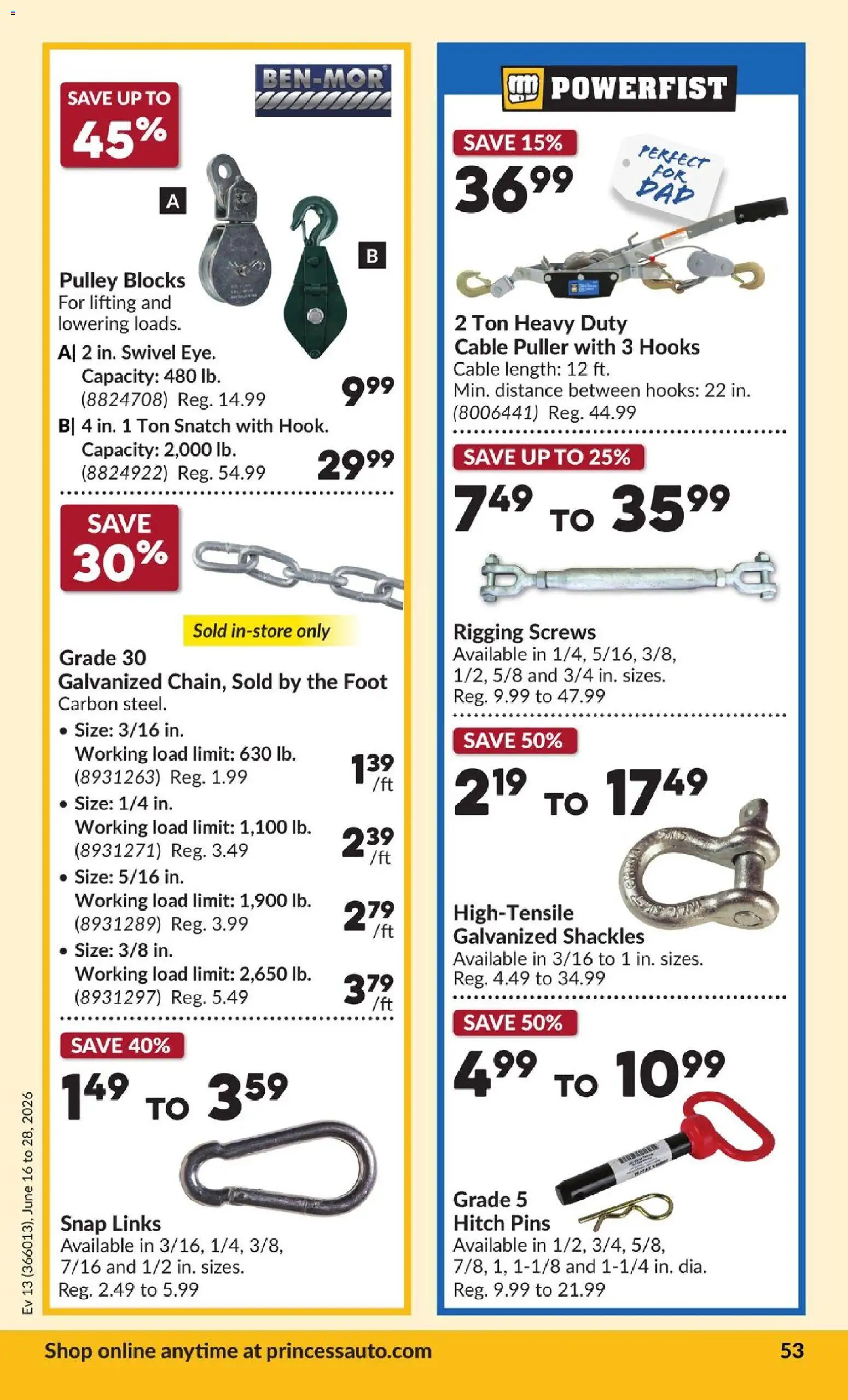 Princess Auto flyer valid from 16.06.2026 | Page: 57 | Products: Cable