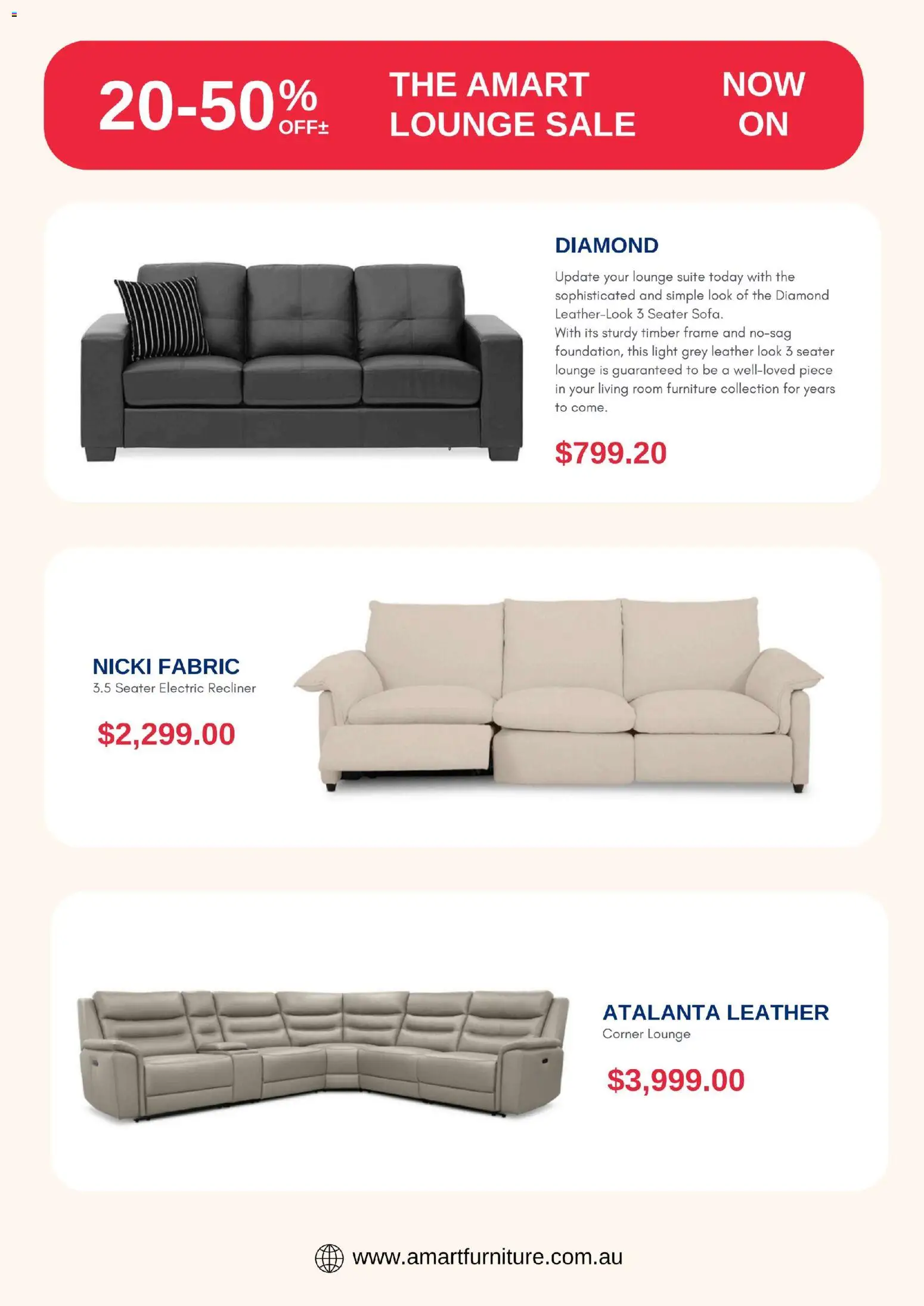 Amart Furniture catalogue - valid from 01.05.2026 | Page: 7 | Products: Lounge suite, Diamond, Light, Suite