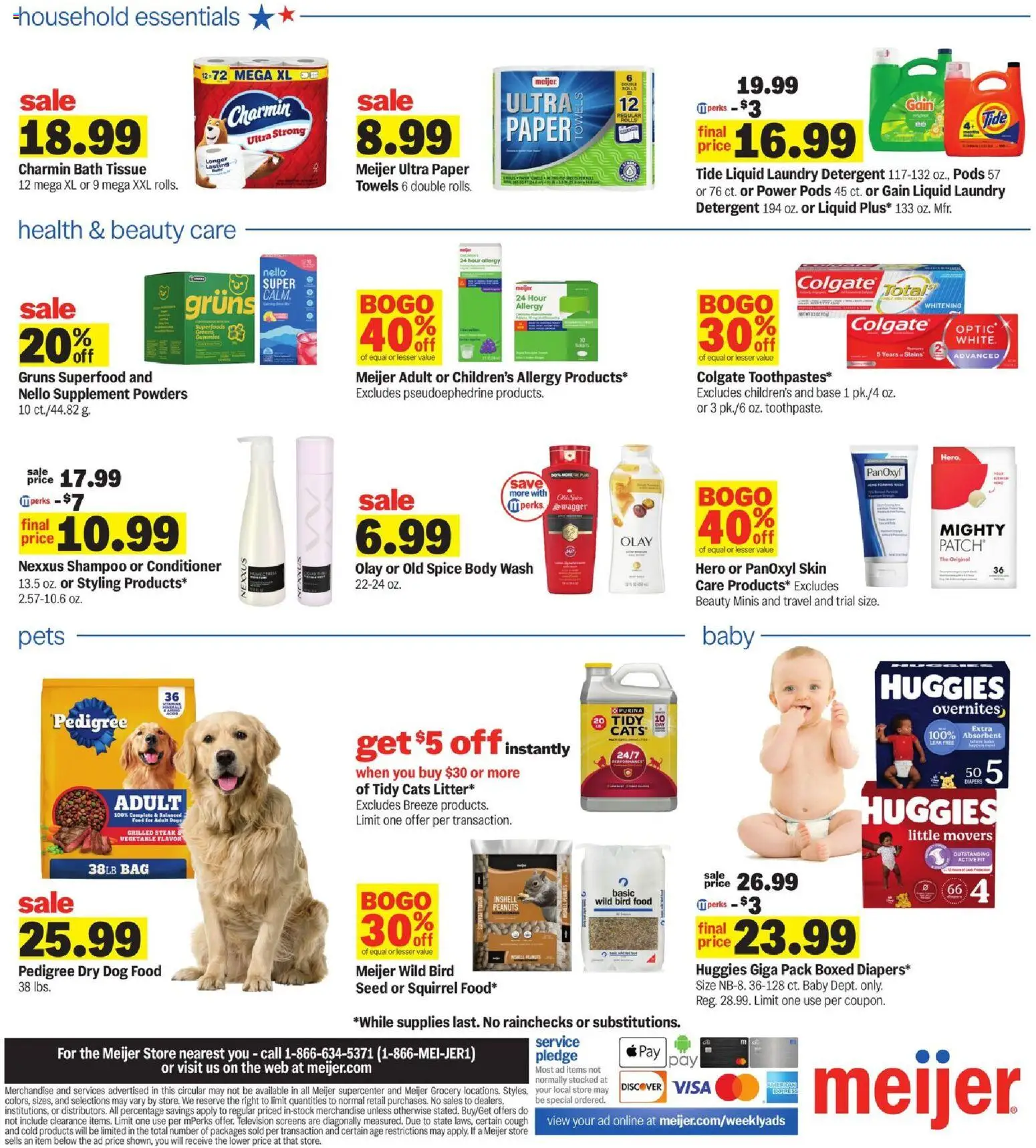Meijer Weekly Ad - MI - valid from 07/29/2026 | Page: 6 | Products: Bath, Body Wash, Television, Bag