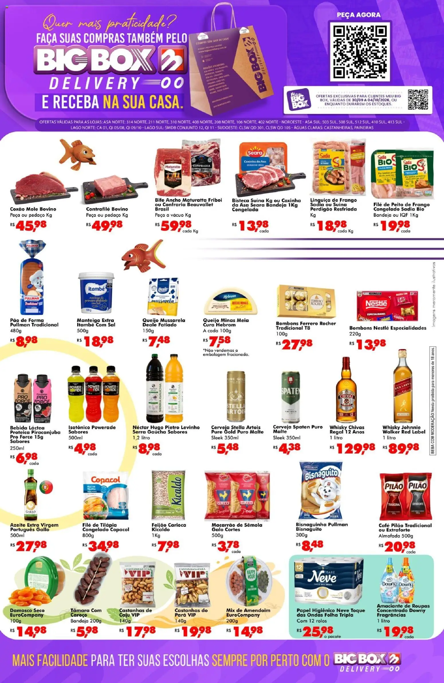 Big Box Folheto - válido de 30/09/2026 | Página: 1 | Produtos: Feijão, Especialidades, Pão, Papel higiênico