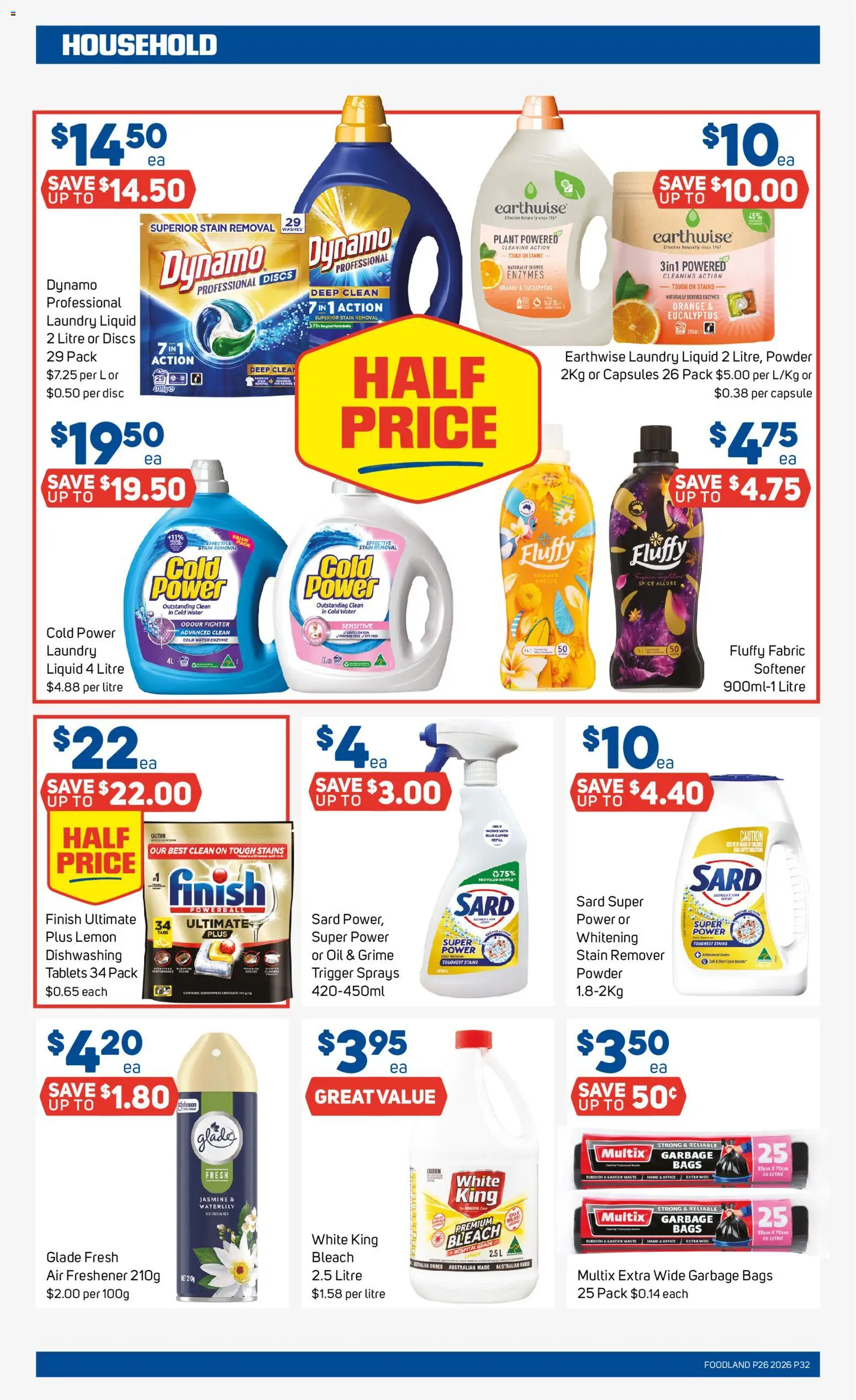Foodland catalogue - valid from 24/06/2026 | Page: 32 | Products: Household, Plant, Lemon, Tablets