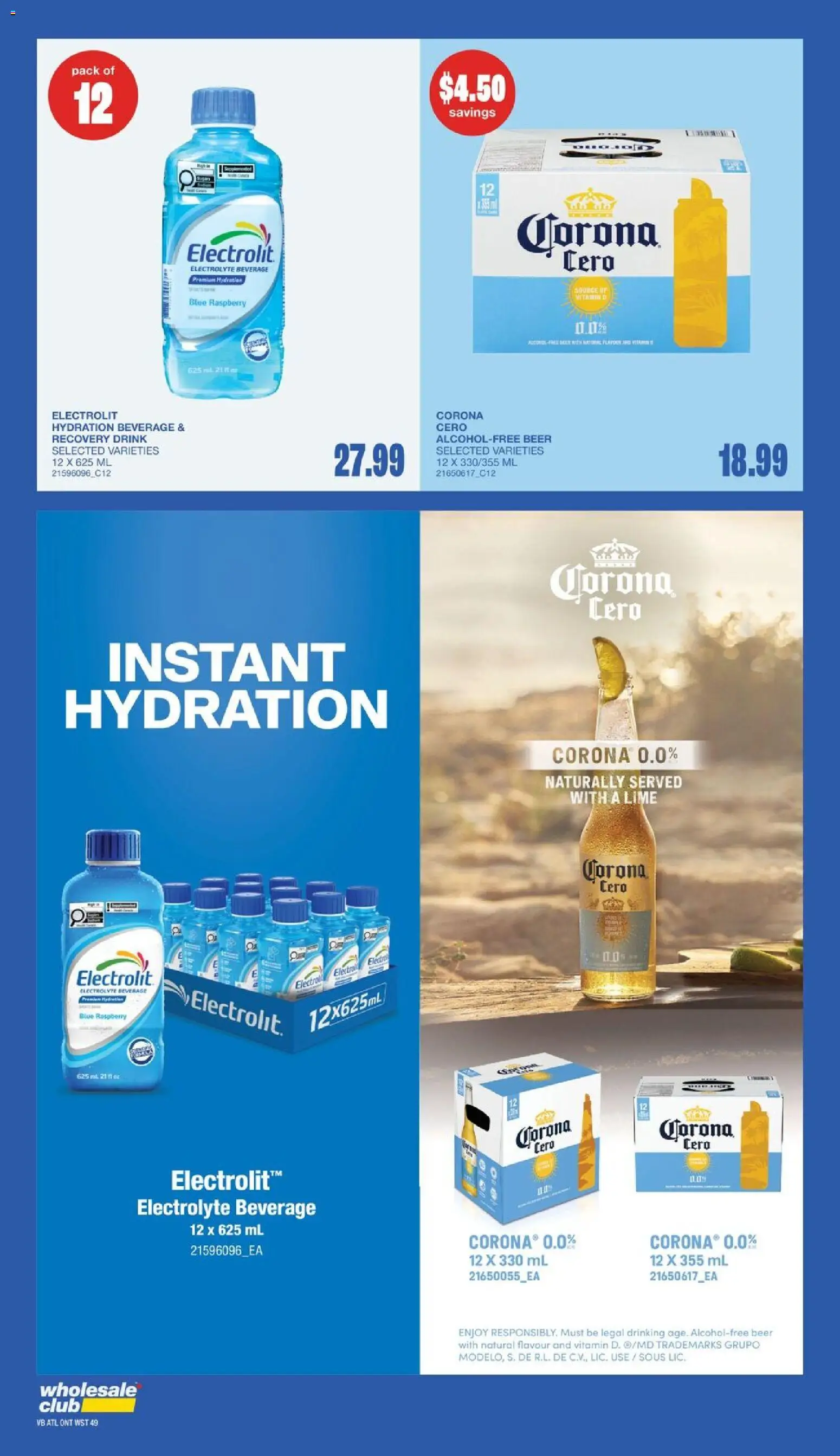 Wholesale Club flyer valid from Jul 30, 2026 | Page: 59 | Products: Beer