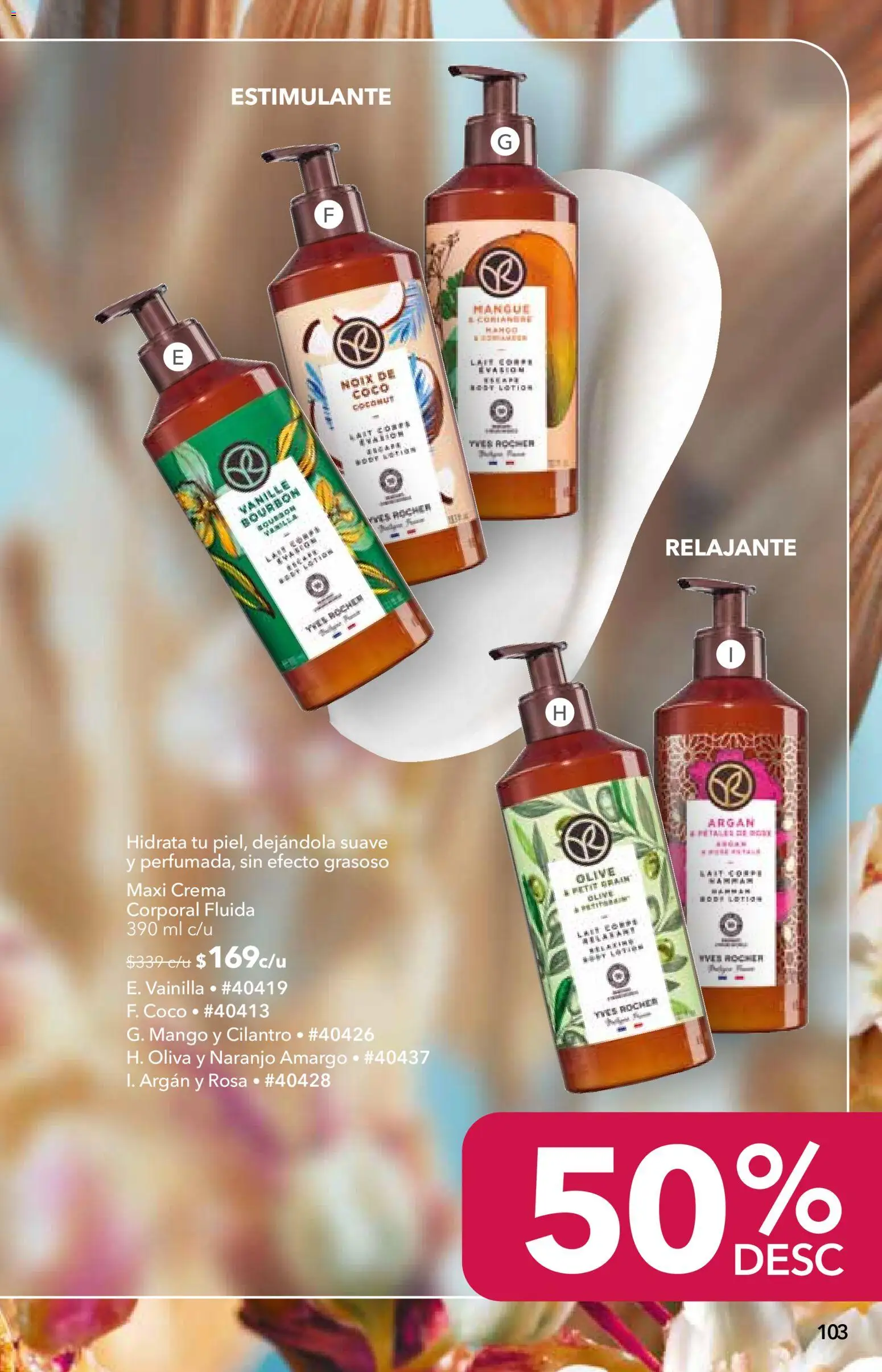 Nuevas ofertas de Yves Rocher válidas en toda la República Mexicana desde el 02/06/2026. ¡Encuentra las mejores ofertas en Yves Rocher campaña 8 2026! | Página: 105 | Productos: Crema, Mango