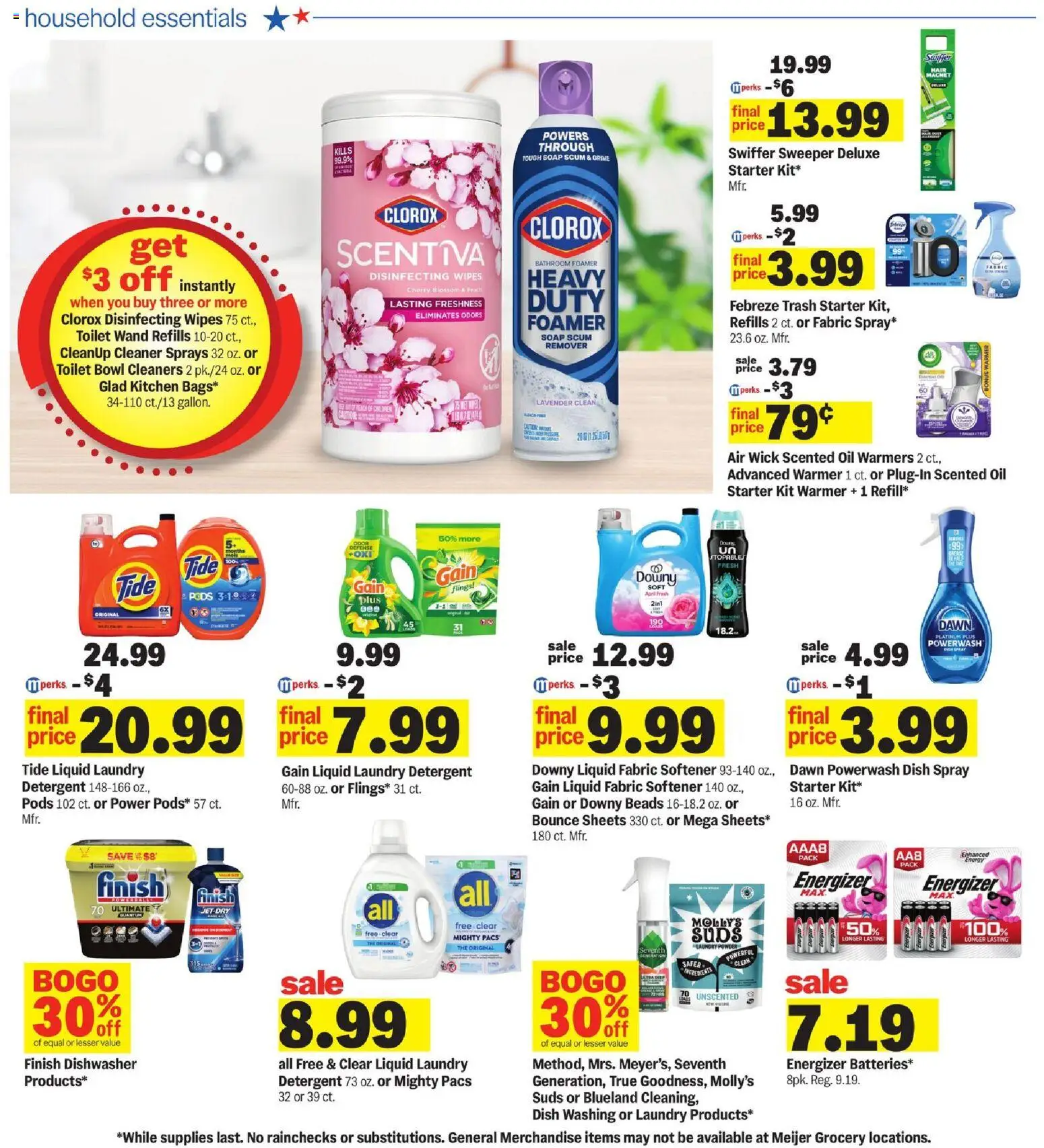 Meijer Weekly Ad - valid from 07/08/2026 | Page: 24 | Products: Oil, Detergent, Starter, Dishwasher