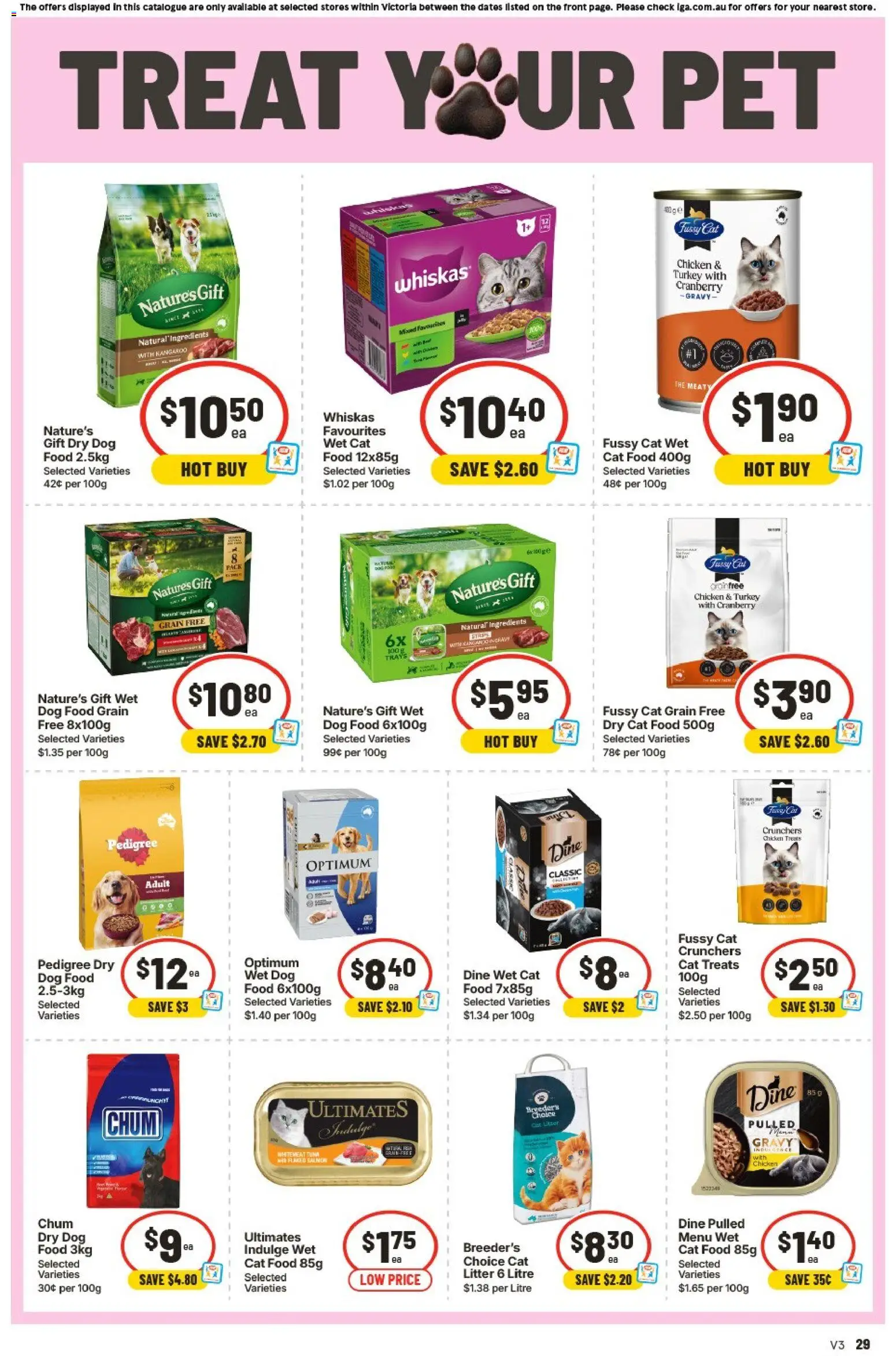 IGA catalogue - valid from 29/07/2026 | Page: 29 | Products: Chicken, Meat, Dog food, Turkey