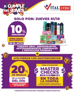 Vista previa Vital - Ahorrá válido desde el 01/10/2026