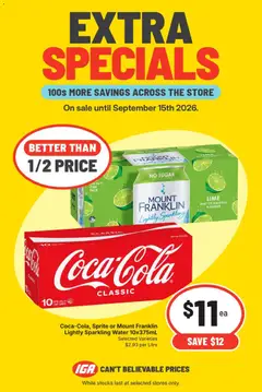 Preview of IGA catalogue East Brisbane - valid from 09/09/2026