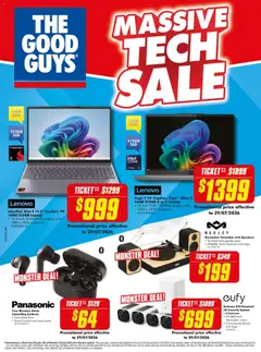 Preview of The Good Guys Massive Tech Sale - valid from 16/07/2026 | Page: 2 | Products: Pc, Camera, Laptop, Speaker