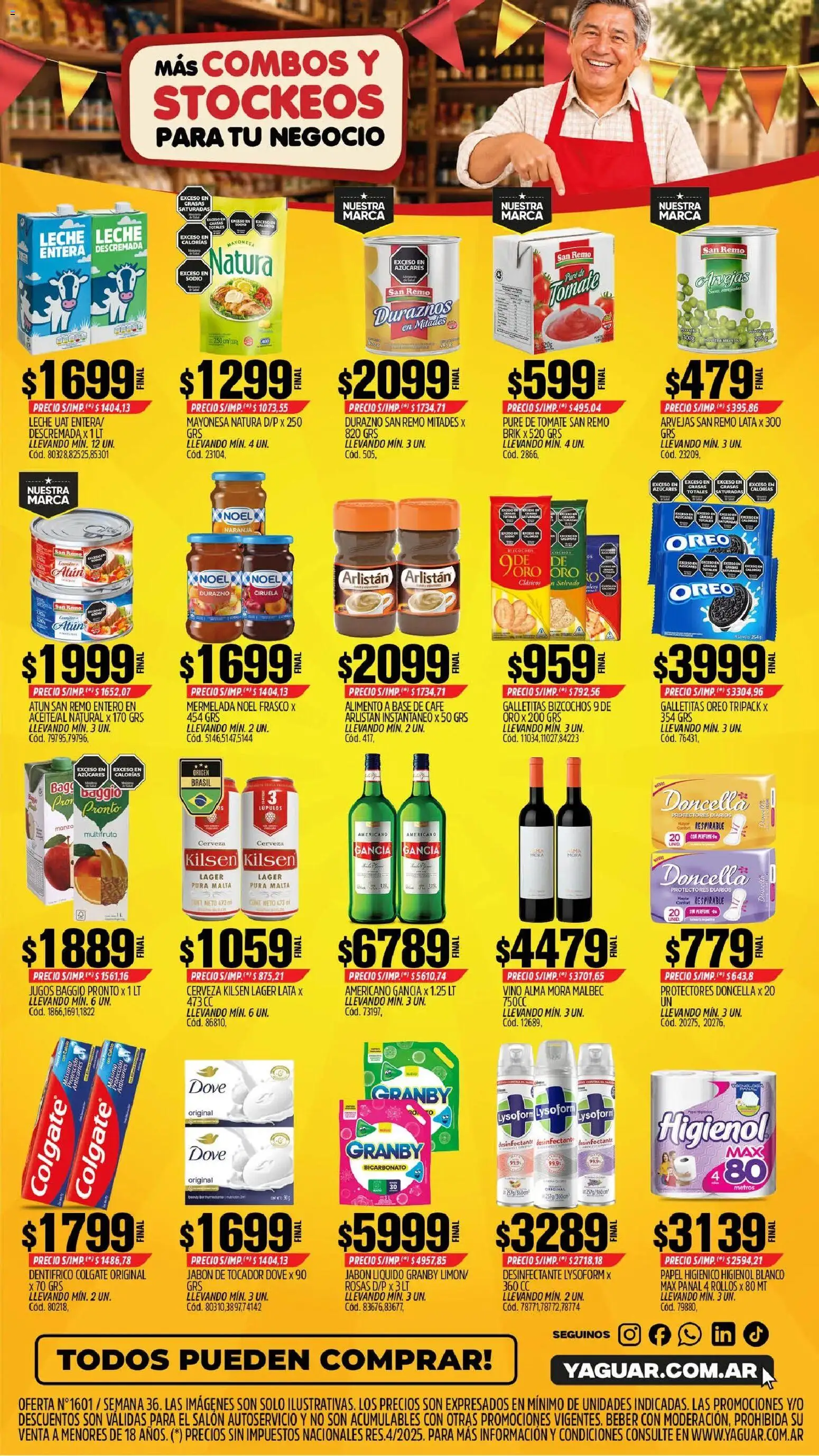 Yaguar - Oferta Semanal Parque Chacabuco │ válido desde el 31/08/2026 | Página: 2 | Productos: Jabón, Oreo, Pure de Tomate, Café