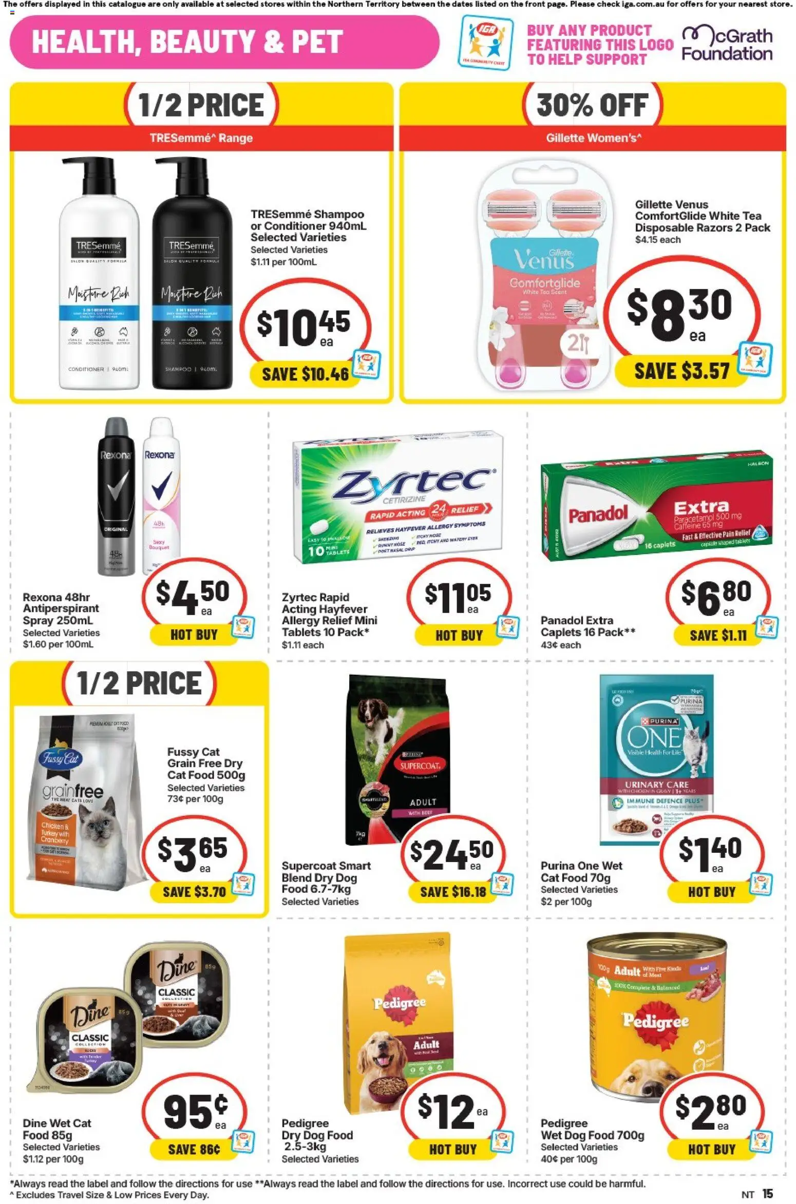 IGA catalogue - valid from 09/09/2026 | Page: 16 | Products: Food, Shampoo, Tea, Antiperspirant