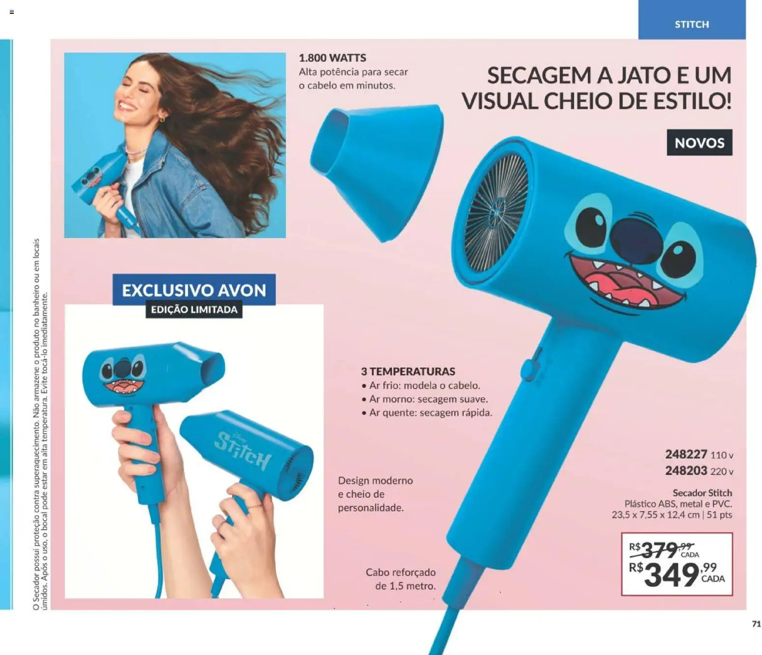 Avon Folheto - válido de 19/07/2026 | Página: 75 | Produtos: Secador, Cabo