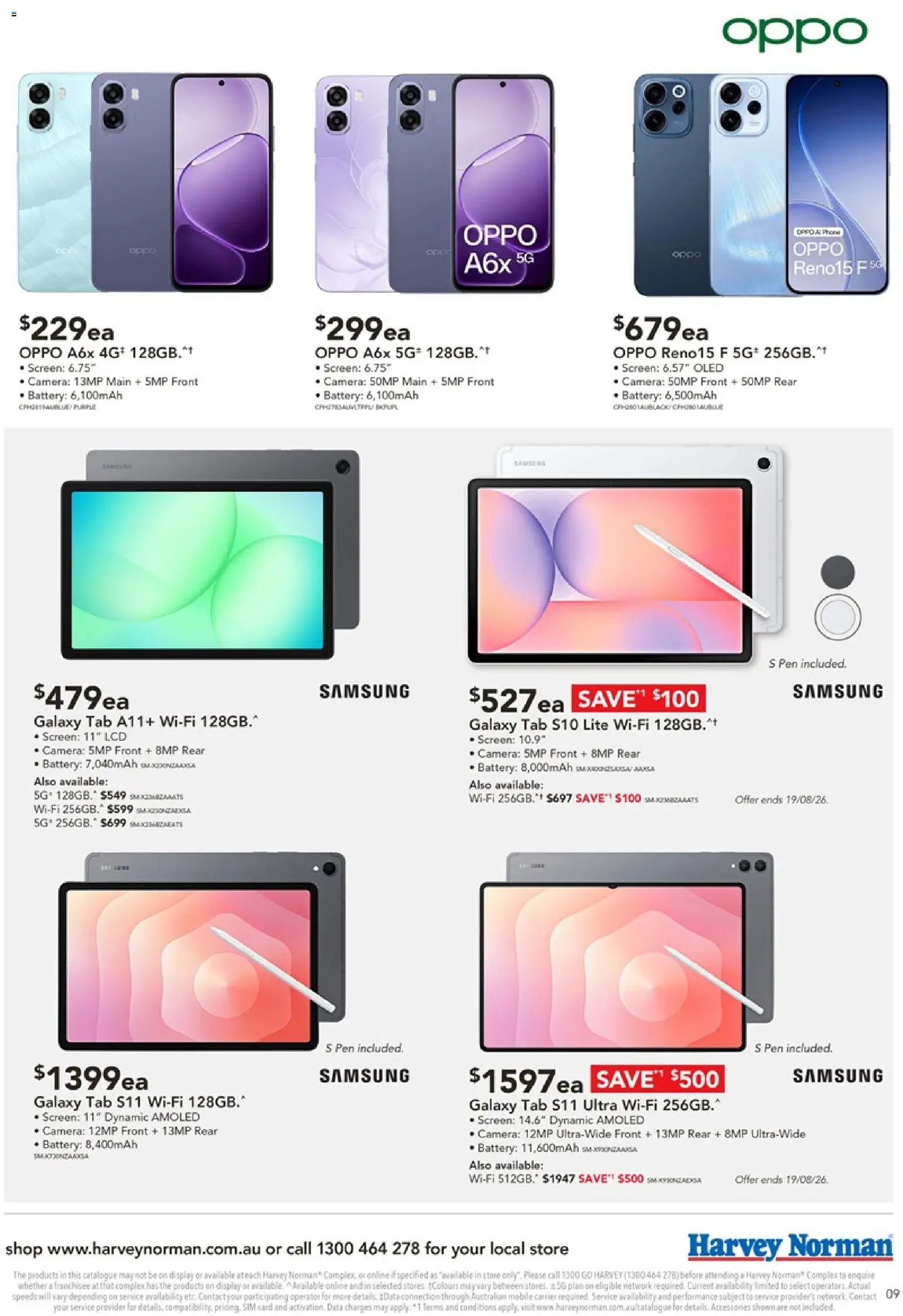 Harvey Norman catalogue - valid from 18/08/2026 | Page: 9 | Products: Phone, Camera, Screen, Mobile