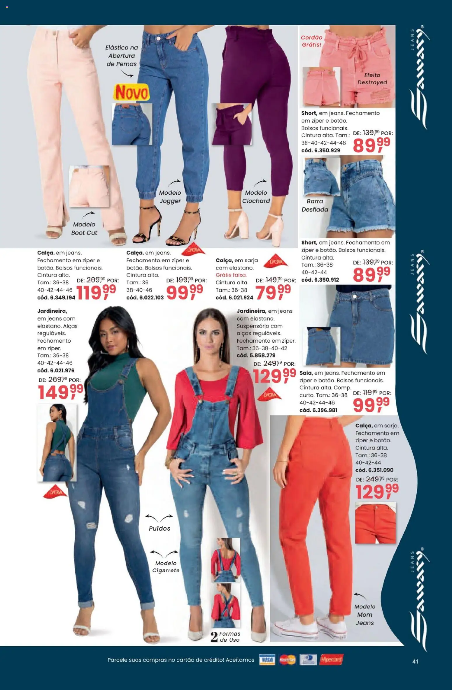 Quatro Estações Folheto - válido de 01/09/2026 | Página: 41 | Produtos: Jeans