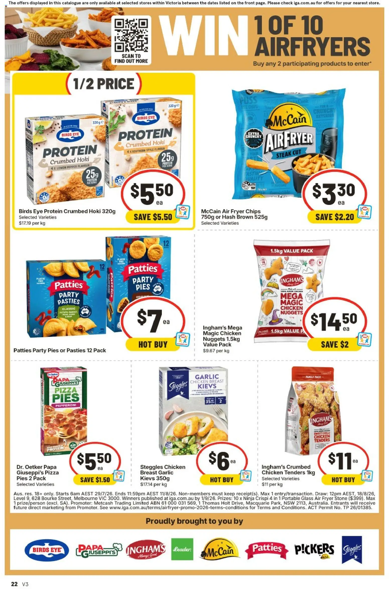 IGA catalogue - valid from 29/07/2026 | Page: 23 | Products: Chicken, Steak, Pies, Portable