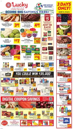 Preview of Lucky Supermarkets weekly ads valid from 10.06.2026
