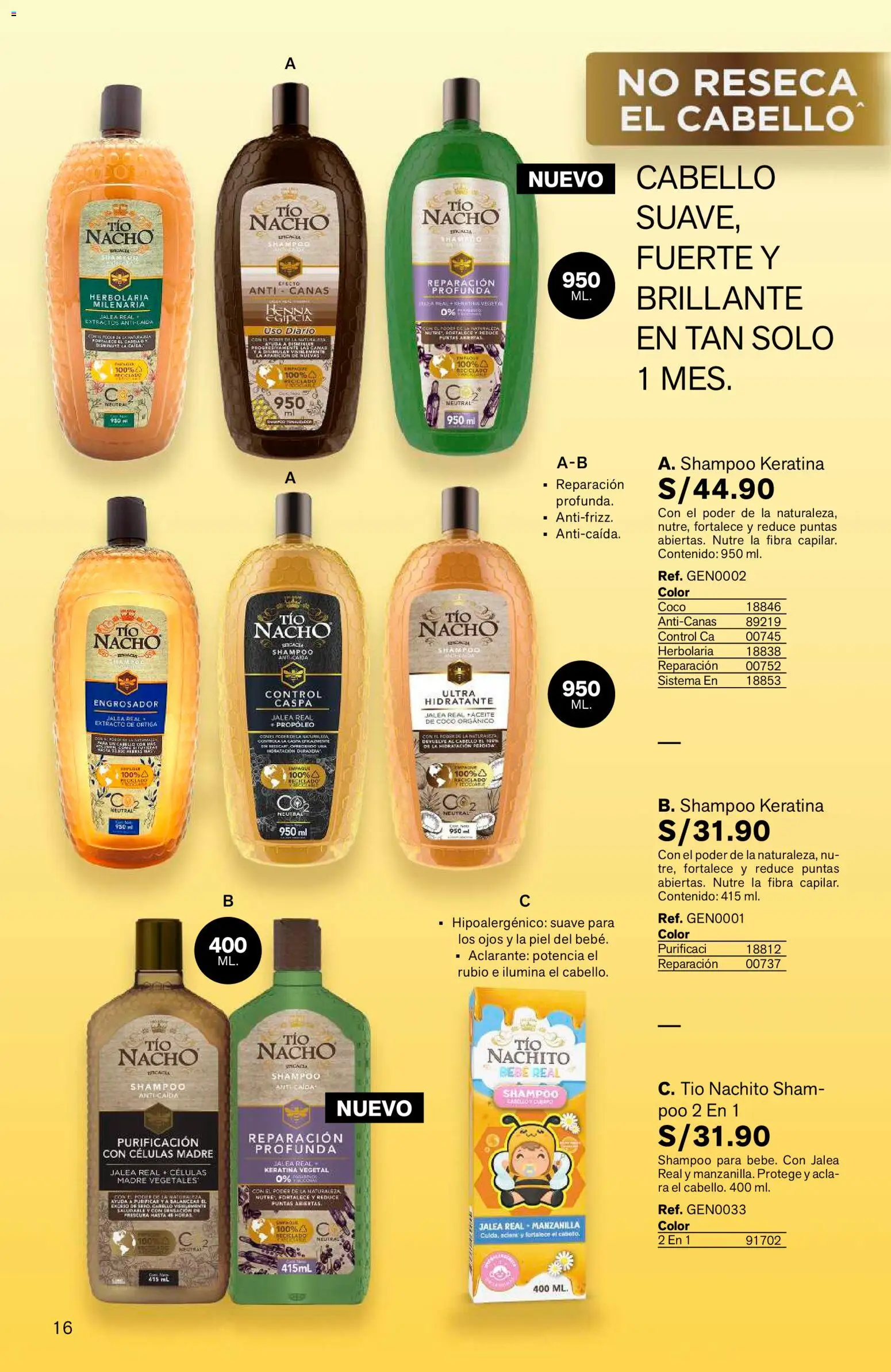 Catálogo Leonisa válido desde 04/08/2026 | Página: 16 | Productos: Shampoo