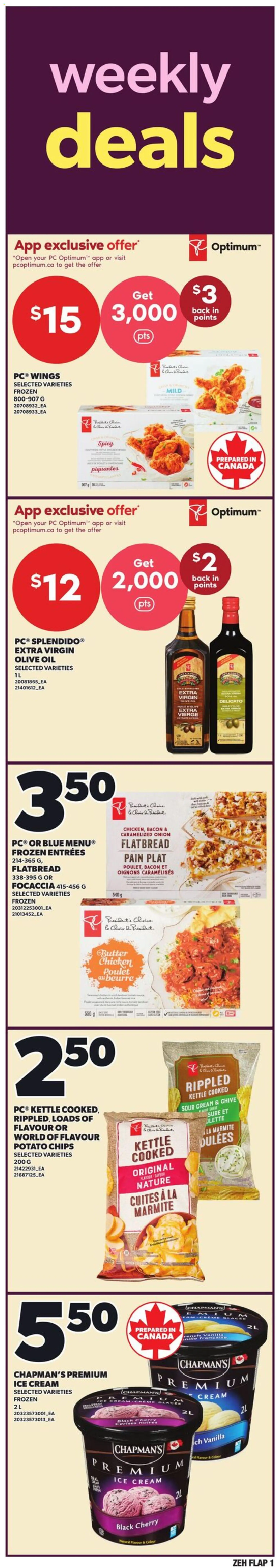 Zehrs flyer valid from 21.05.2026 | Page: 1 | Products: Cream, Chair, Butter, Oil
