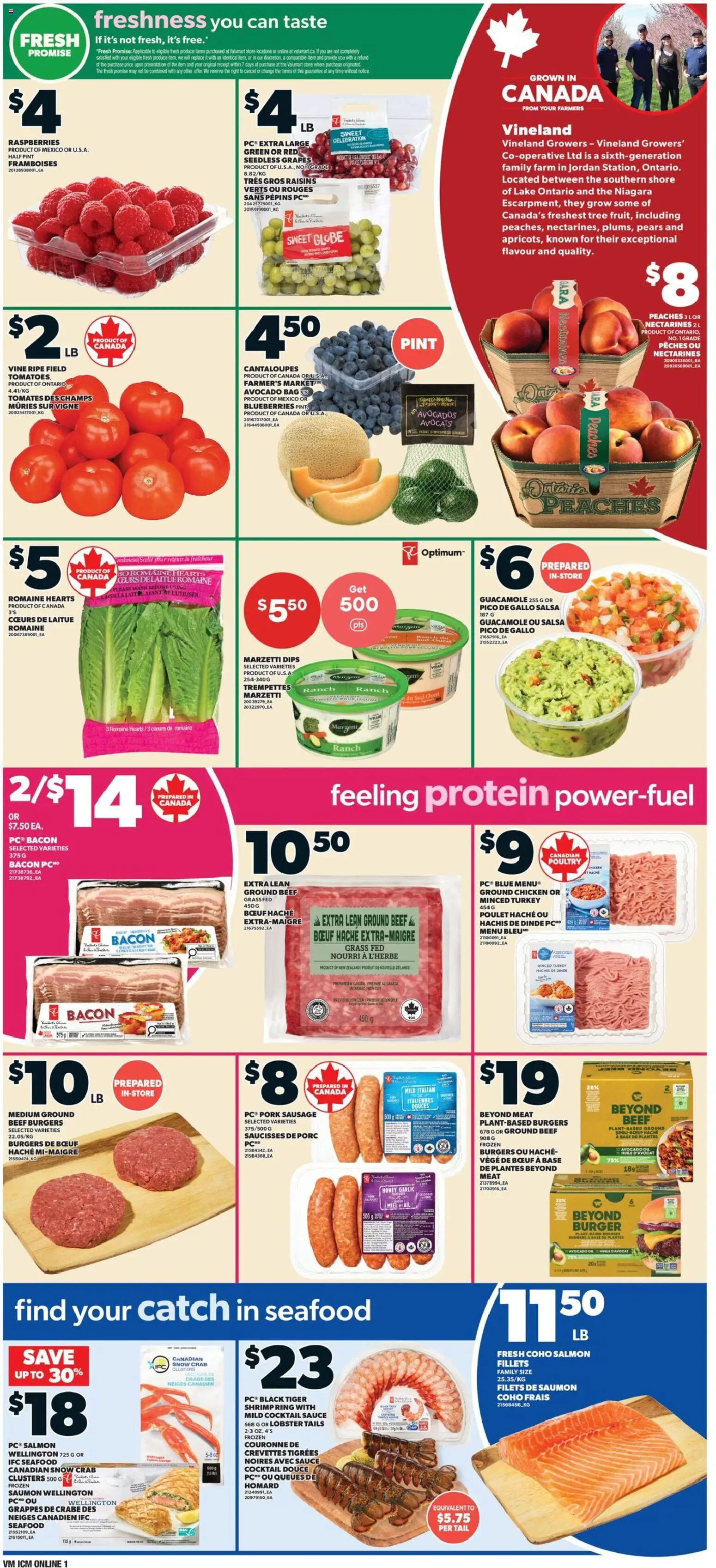 Valu Mart flyer valid from Aug 20, 2026 | Page: 3 | Products: Sausage, Shrimp, Raisins, Honey