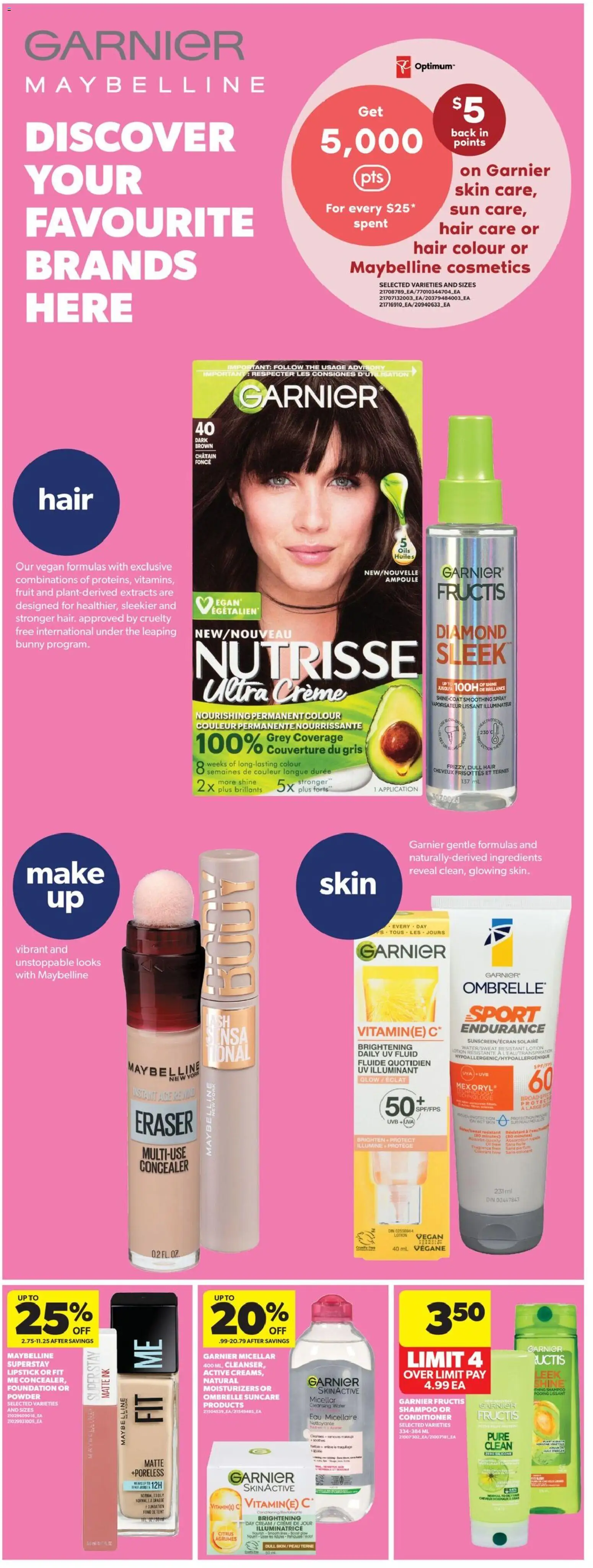 Real Canadian Superstore flyer valid from Jul 16, 2026 | Page: 31 | Products: Powder, Lipstick, Shampoo, Conditioner