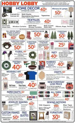 Preview of Hobby Lobby weekly ads valid from 08/30/2026
