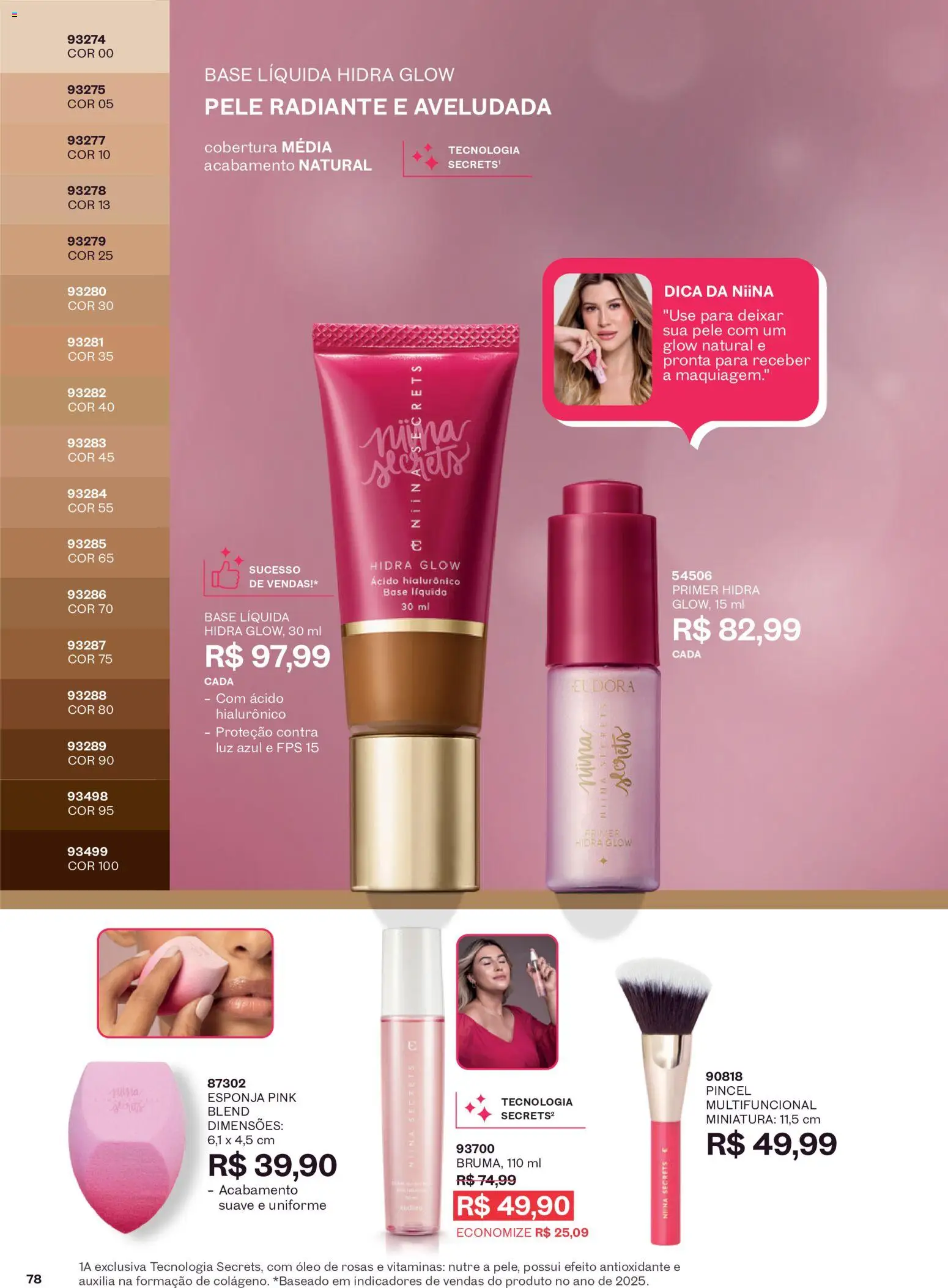 Eudora Folheto - válido de 16/09/2026 | Página: 81 | Produtos: Pincel, Esponja, Base, Primer