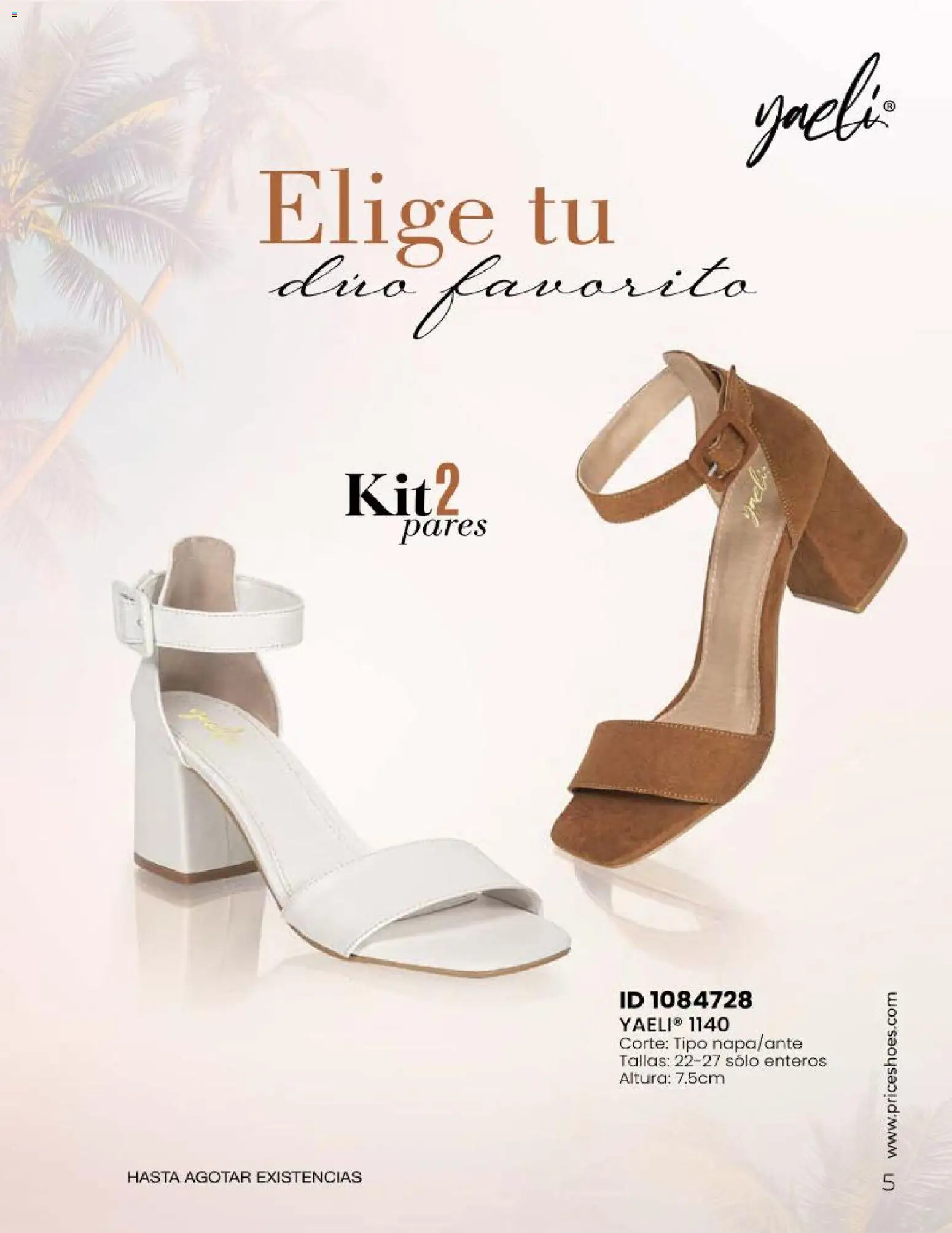 Nuevas ofertas de Price Shoes válidas en toda la República Mexicana desde el 23.04.2026. ¡Encuentra las mejores ofertas en Price Shoes catálogo Sandalias Kits! | Página: 5
