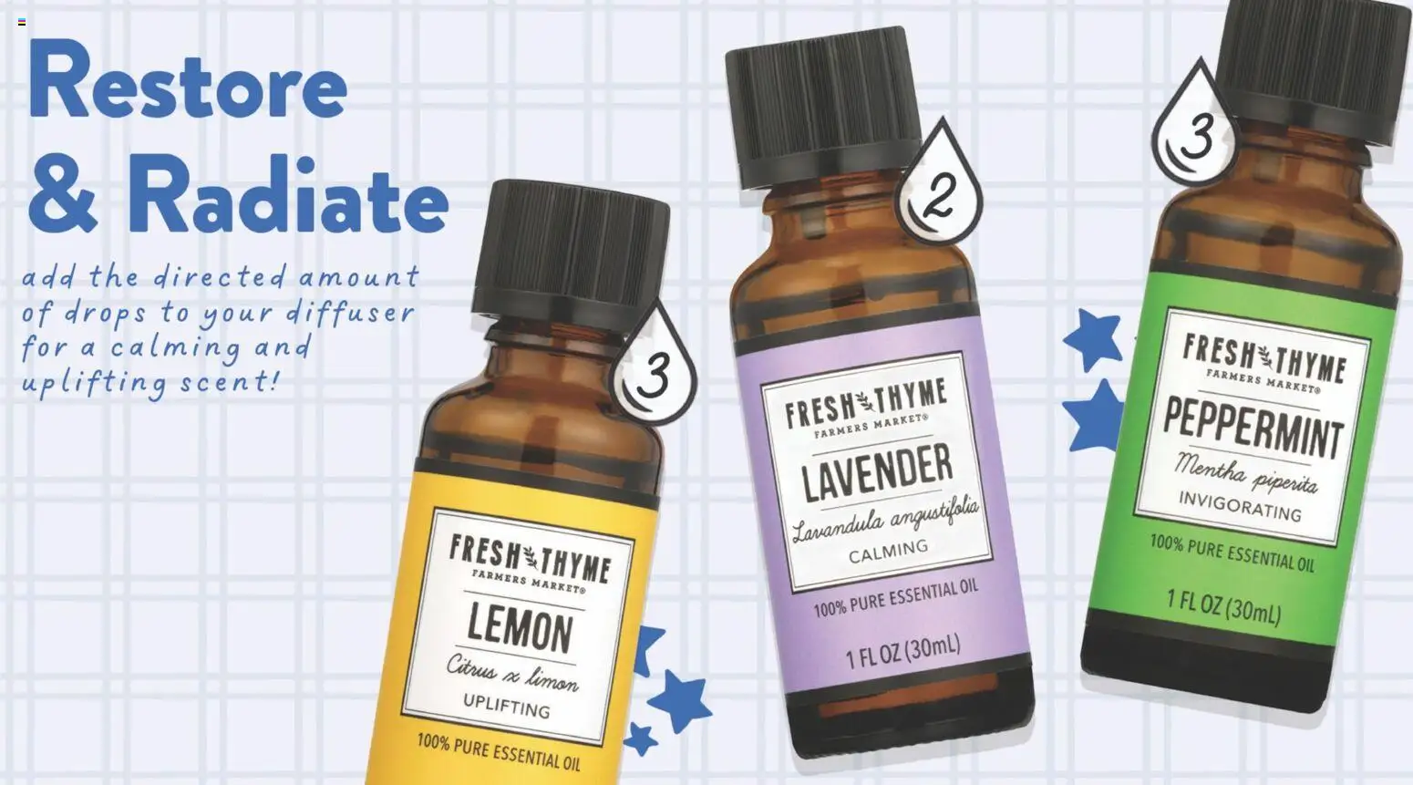 Fresh Thyme Monthly Ad - IL - valid from 01.06.2026 | Page: 7 | Products: Peppermint, Oil, Lemon