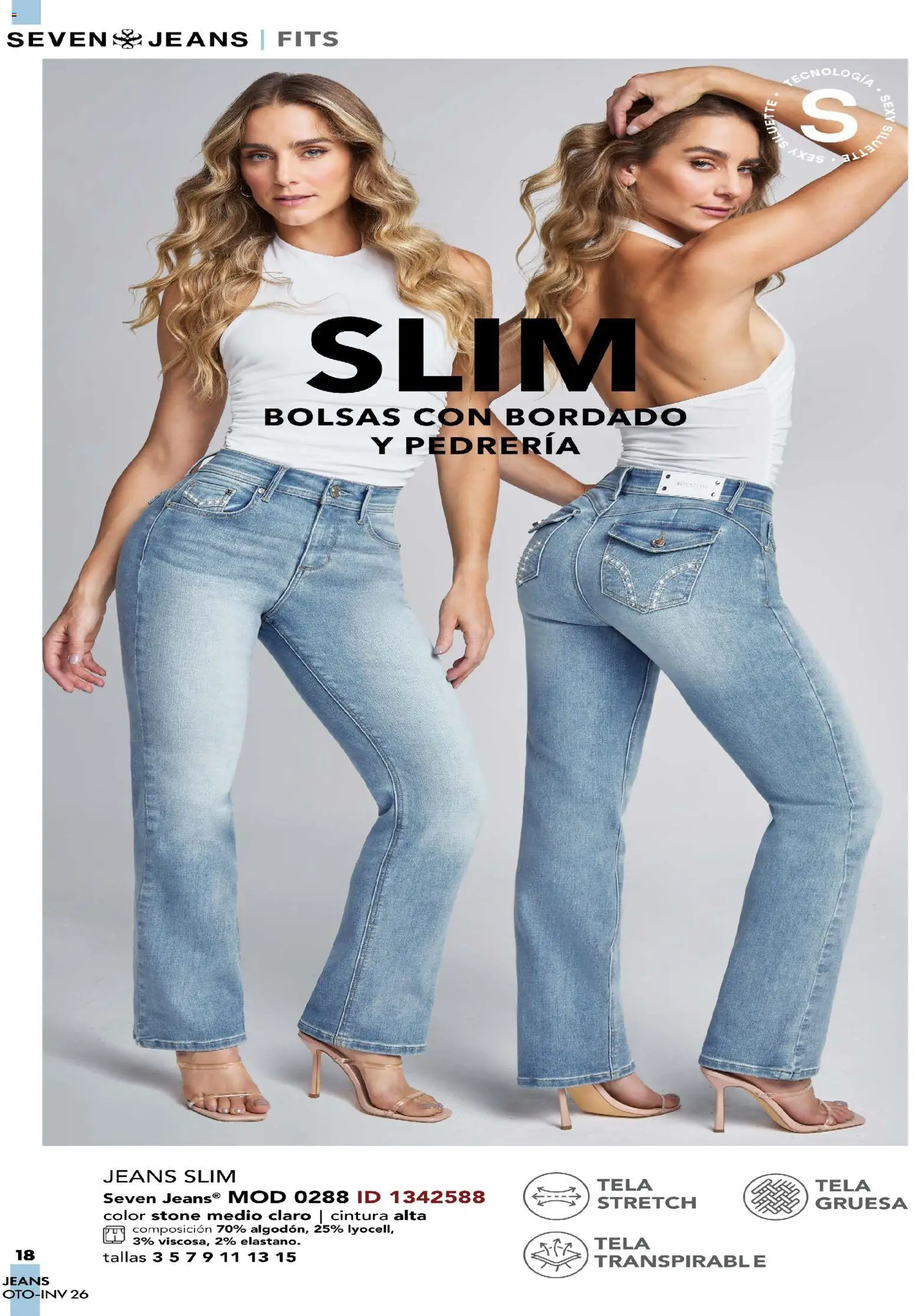 Nuevas ofertas de Price Shoes válidas en toda la República Mexicana desde el 03/08/2026. ¡Encuentra las mejores ofertas en Price Shoes catálogo Seven Jeans! | Página: 18