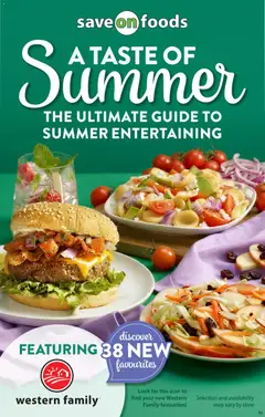Preview of Save on foods flyer - A taste of summer from shop Save on foods valid from Jul 23, 2026