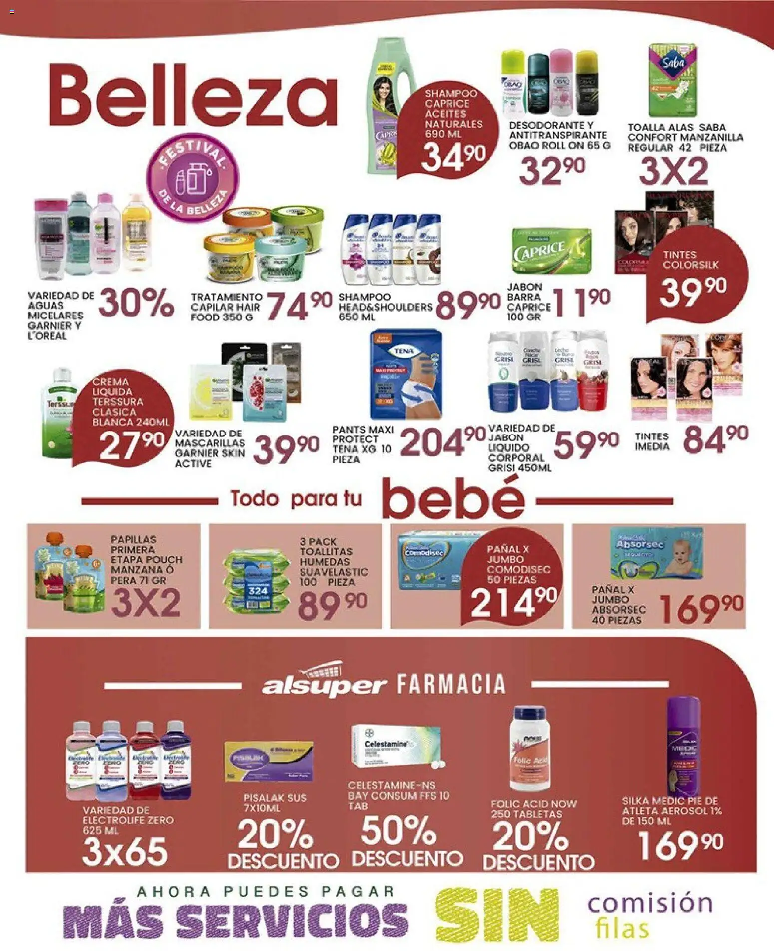 Nuevas ofertas de Alsuper válidas en toda la República Mexicana desde el 15.05.2026. ¡Encuentra las mejores ofertas en Alsuper folleto SALTILLO! | Página: 4 | Productos: Crema, Toallitas húmedas, Toalla, Pants