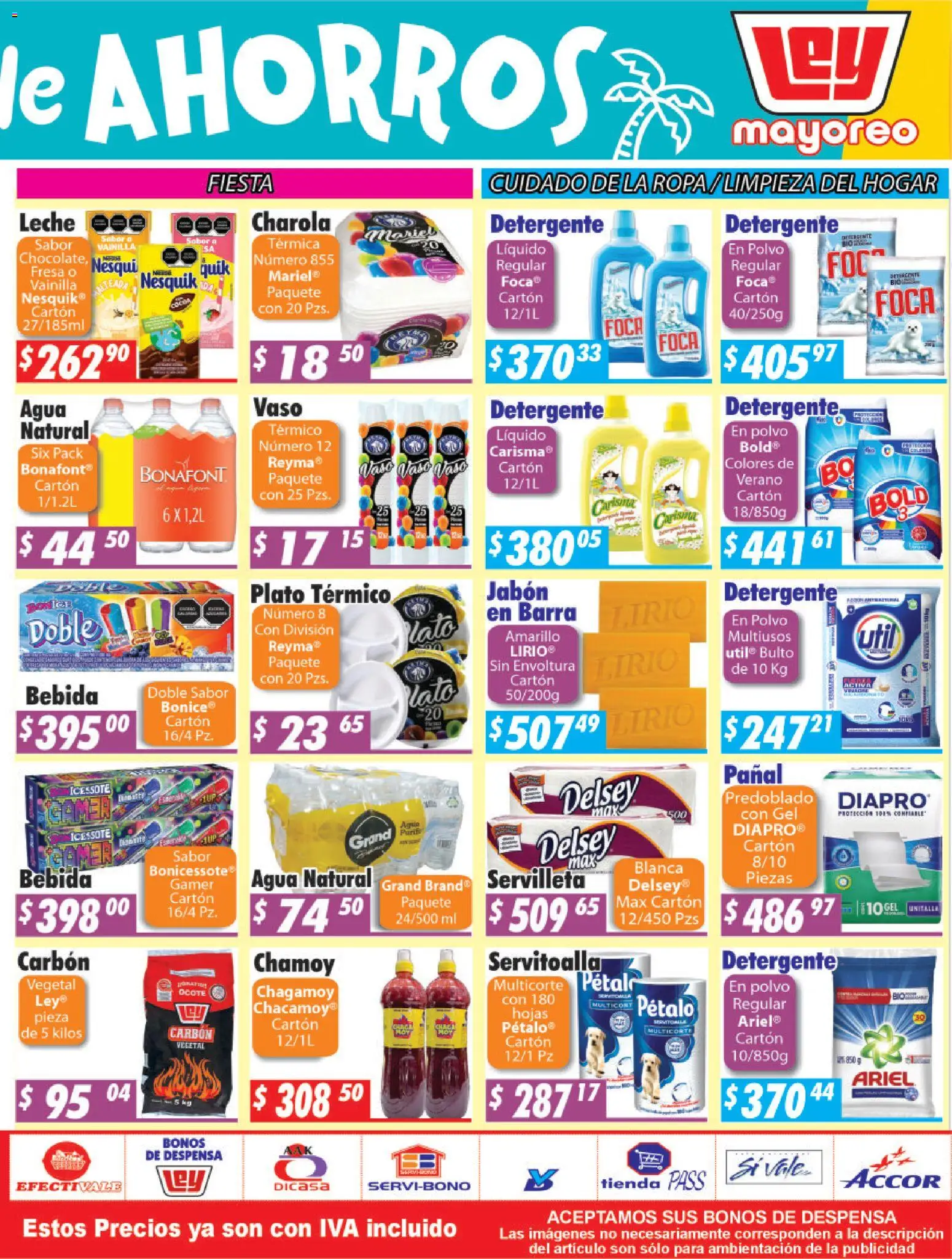 Nuevas ofertas de Casa Ley válidas en toda la República Mexicana desde el 31/08/2026. ¡Encuentra las mejores ofertas en Casa Ley folleto Frontera! | Página: 6 | Productos: Agua, Leche, Polvo, Jabón