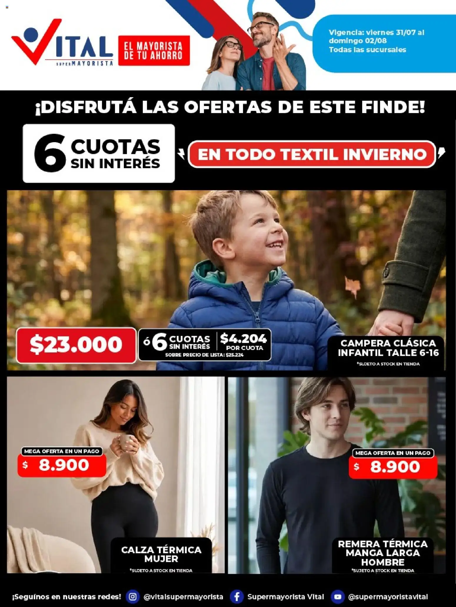 Vital - Ofertas fin POSADAS │ válido desde el 31/07/2026 | Página: 5 | Productos: Manga, Remera, Sobre, Térmica
