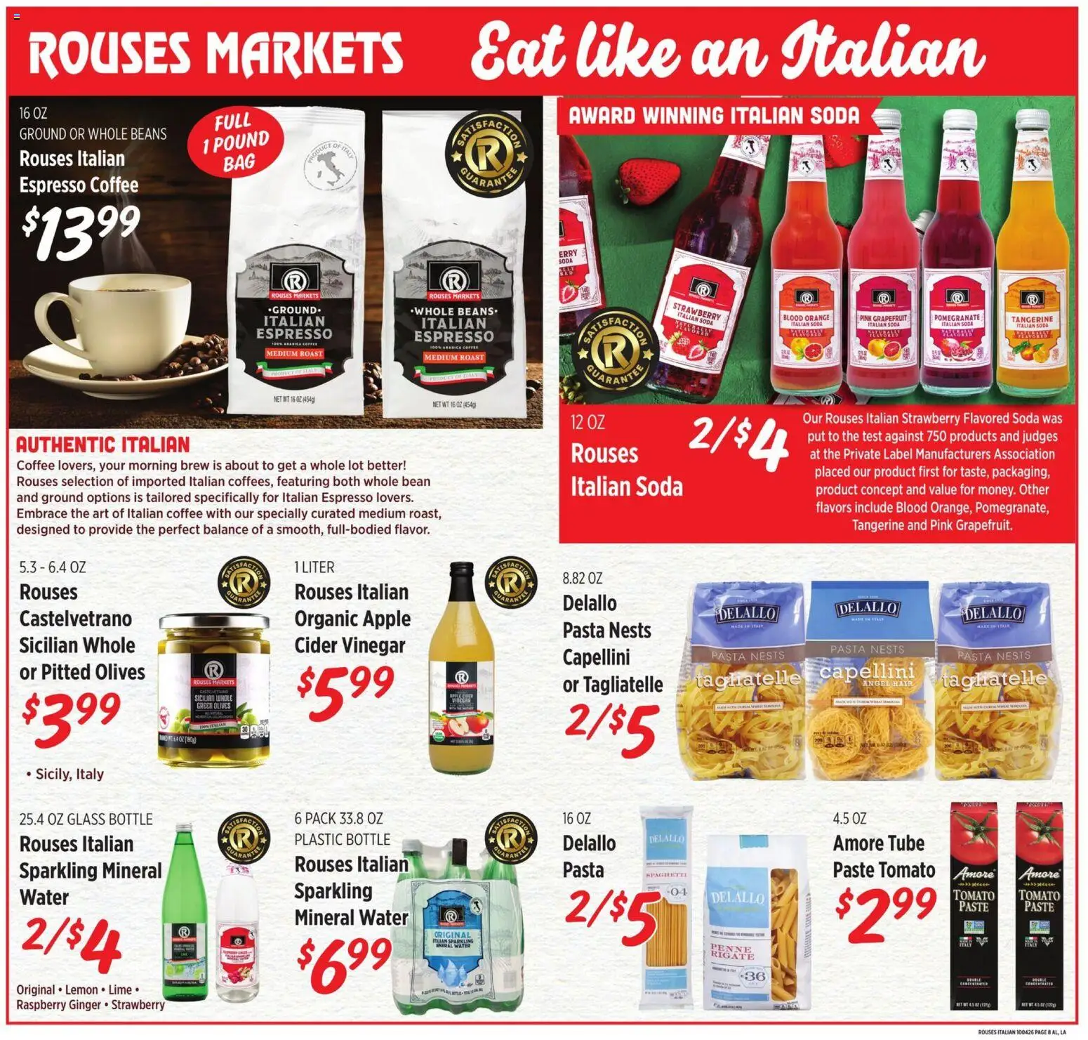 Rouses Monthly Ad - valid from 09/30/2026 | Page: 8 | Products: Pomegranate, Coffee, Tomato, Spaghetti