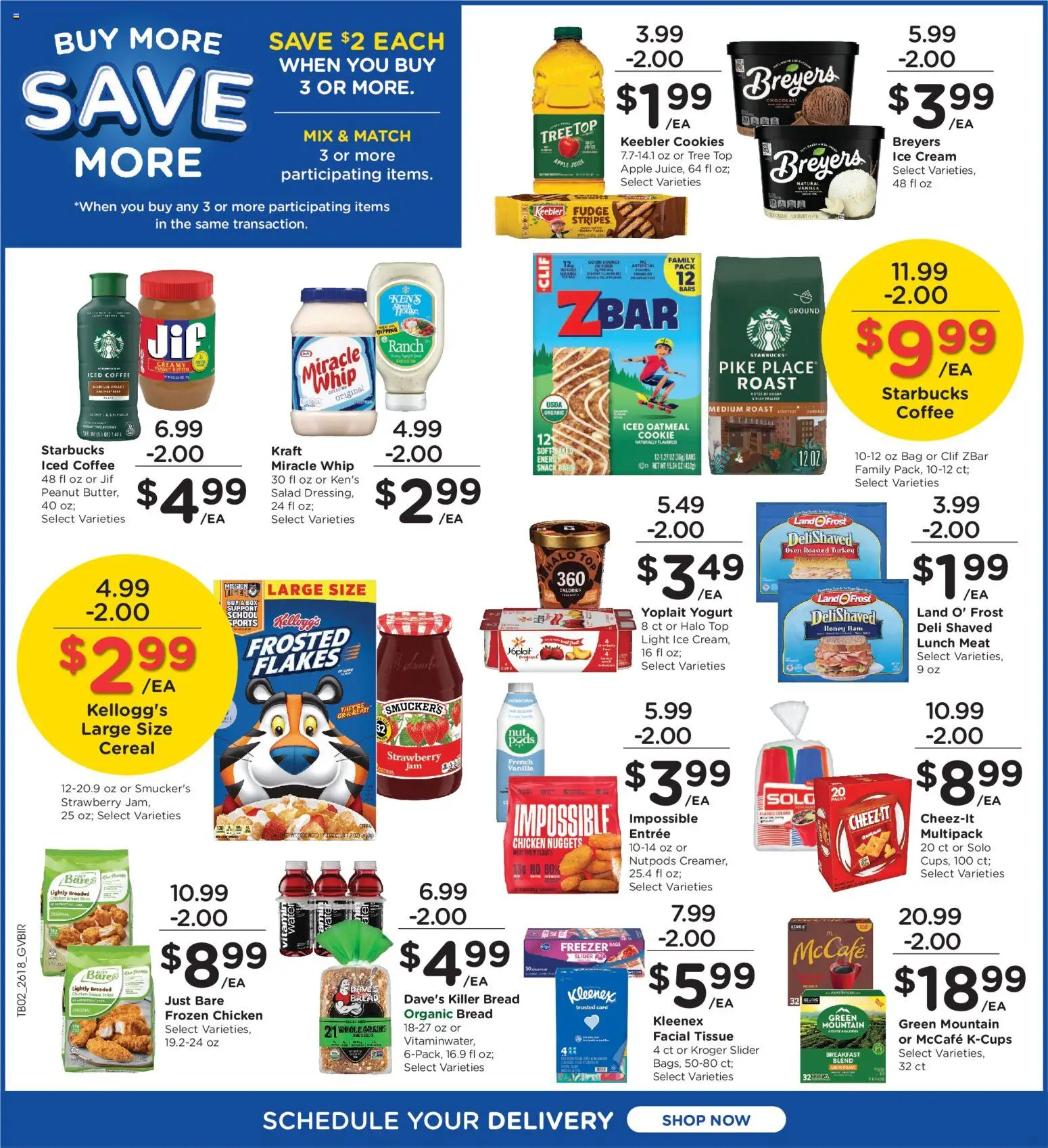 Kroger Weekly Ad - valid from 03.06.2026 | Page: 3 | Products: Yogurt, Coffee, Ham, Water