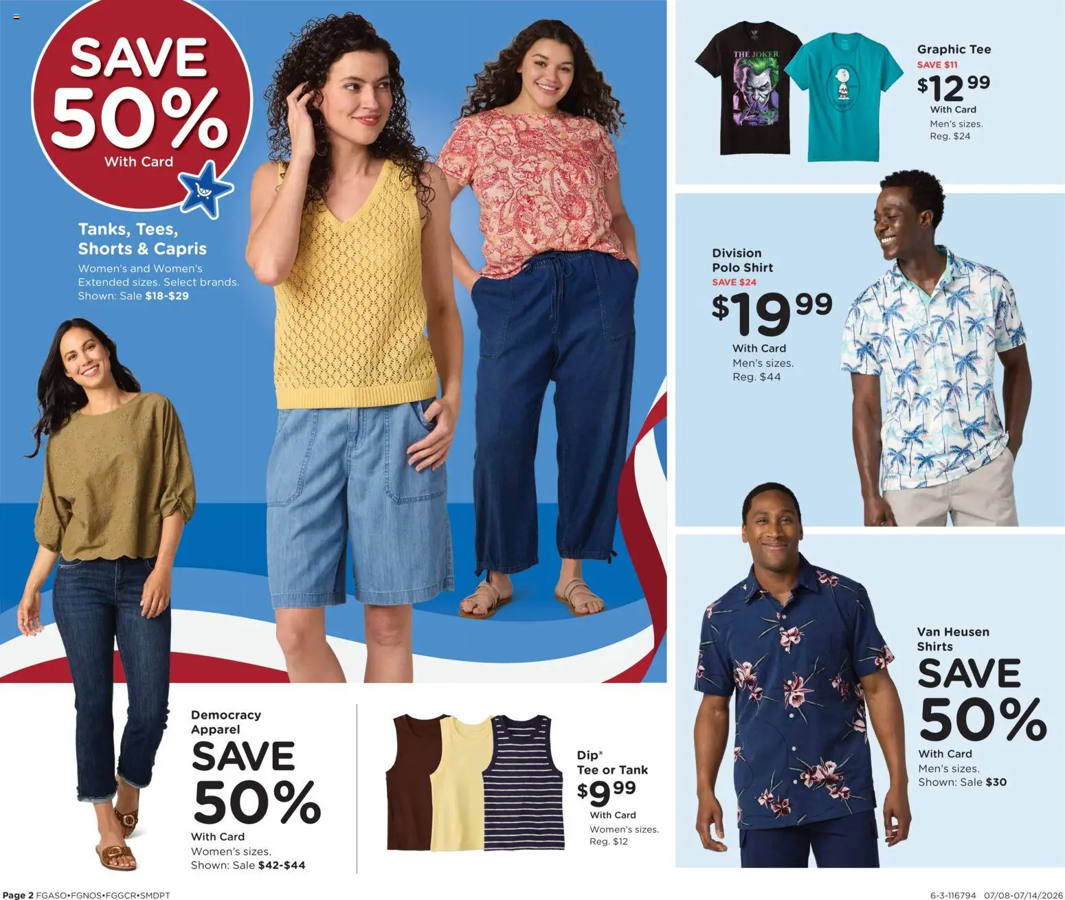Fred Meyer Home & Apparel - valid from 07/08/2026 | Page: 2 | Products: Shirt, Shorts