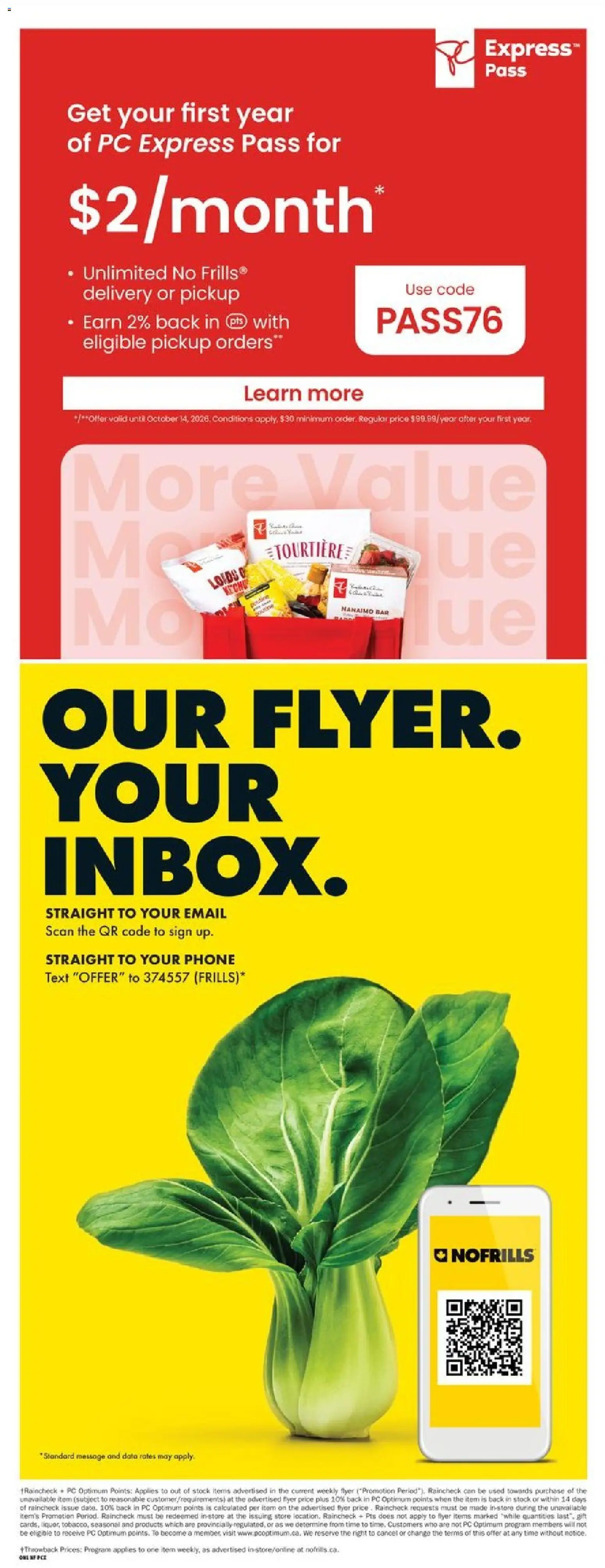 No Frills flyer valid from Oct 1, 2026 | Page: 20