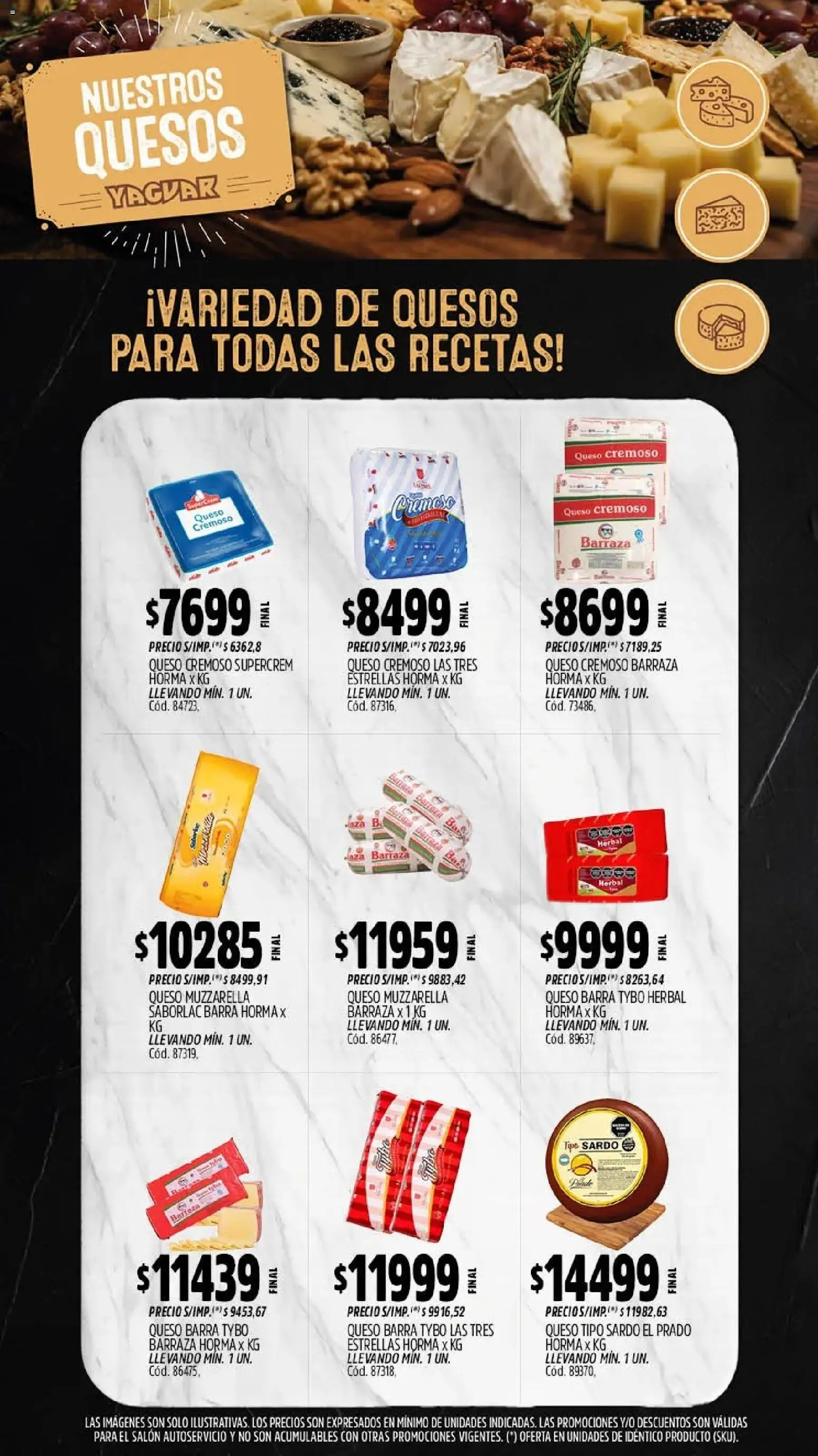 Yaguar - Oferta Semanal Córdoba │ válido desde el 21/09/2026 | Página: 8 | Productos: Muzzarella, Queso