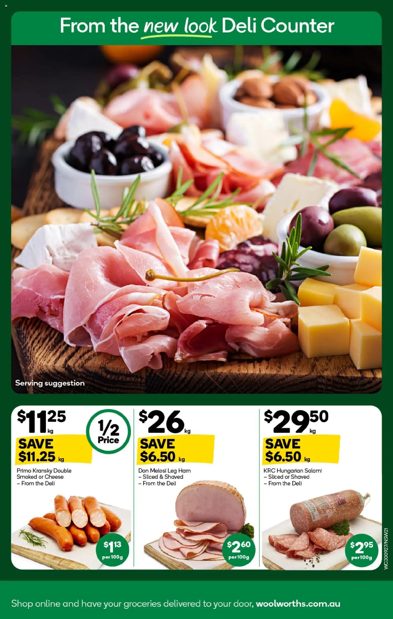 Woolworths catalogue - valid from 30/09/2026 | Page: 17 | Products: Cheese, Salami, Ham