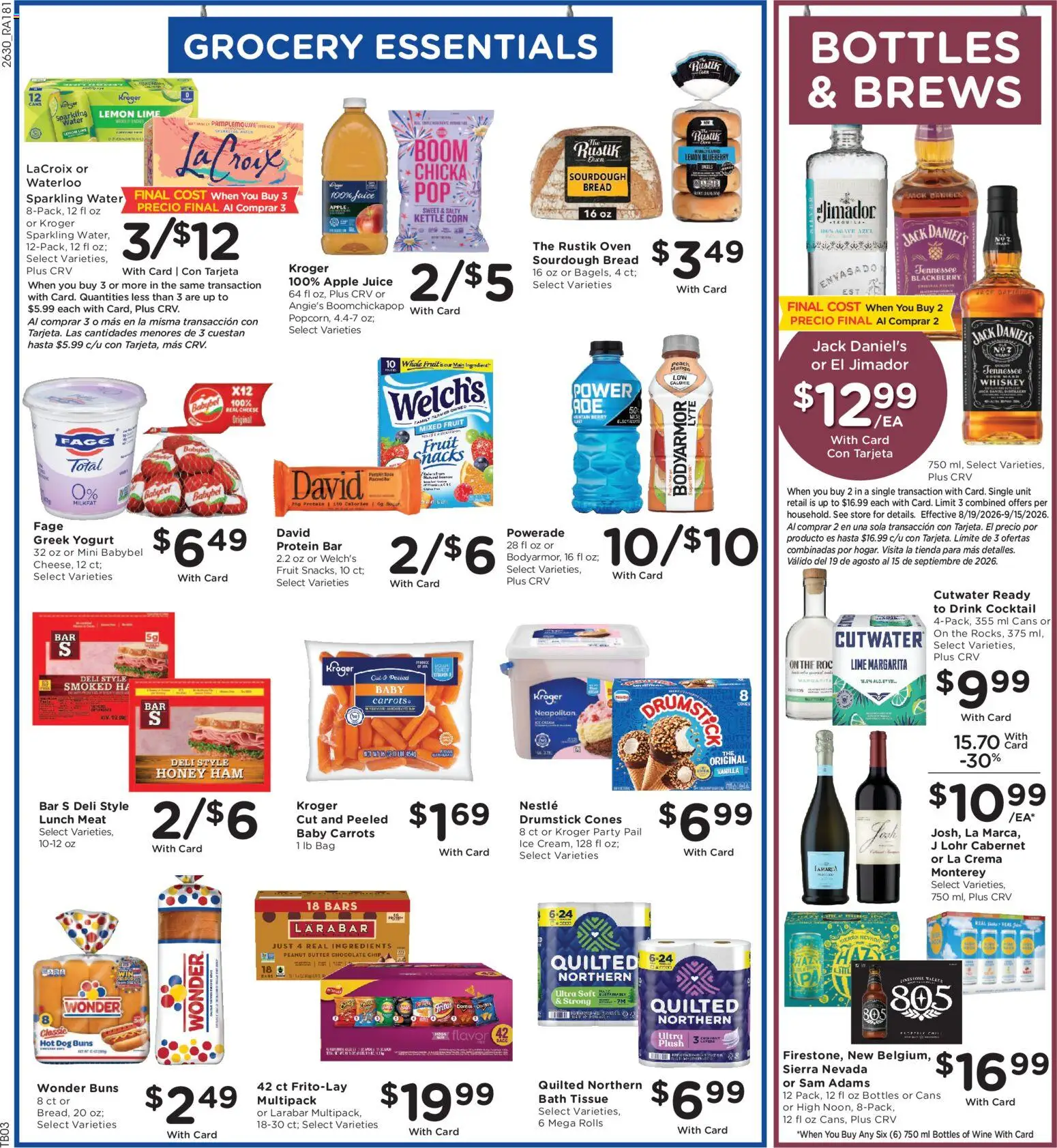 Ralphs Weekly Ad - valid from 08/26/2026 | Page: 8 | Products: Jack Daniel's, Meat, Whiskey, Oven