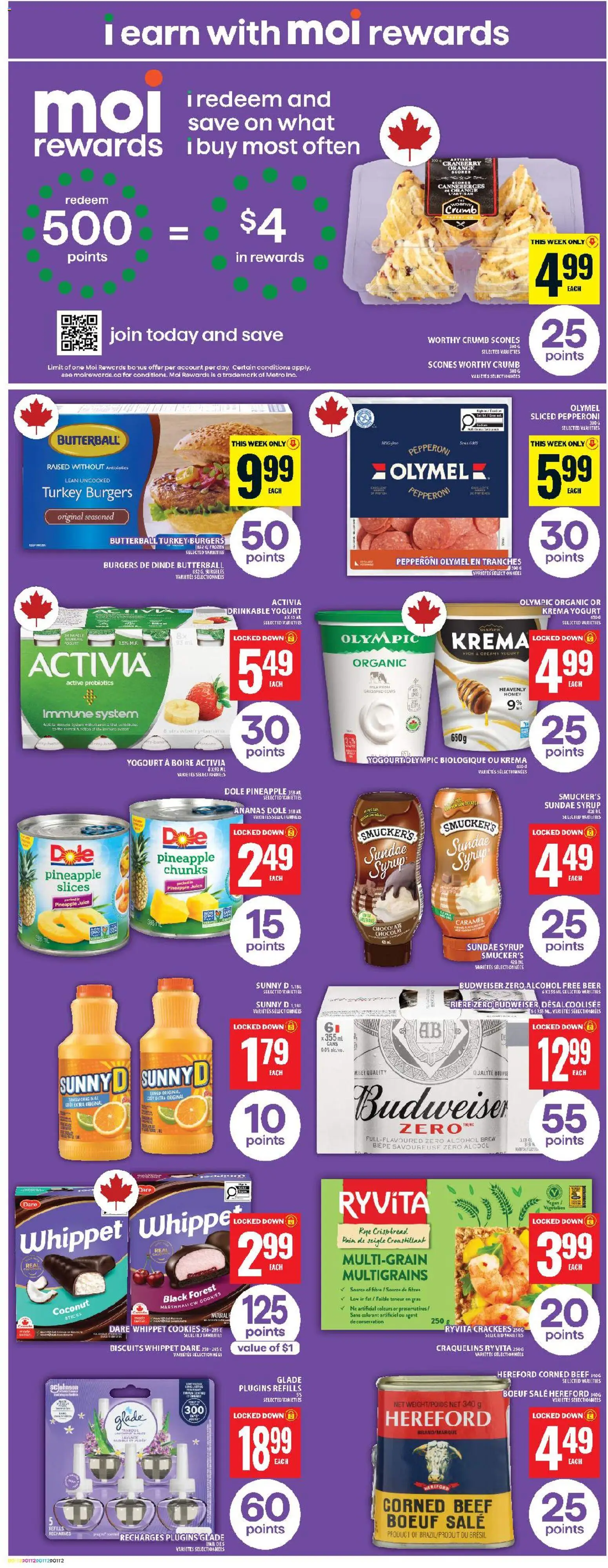 Food Basics flyer valid from 07.05.2026 | Page: 4 | Products: Pineapple, Cookies, Chocolate, Beer