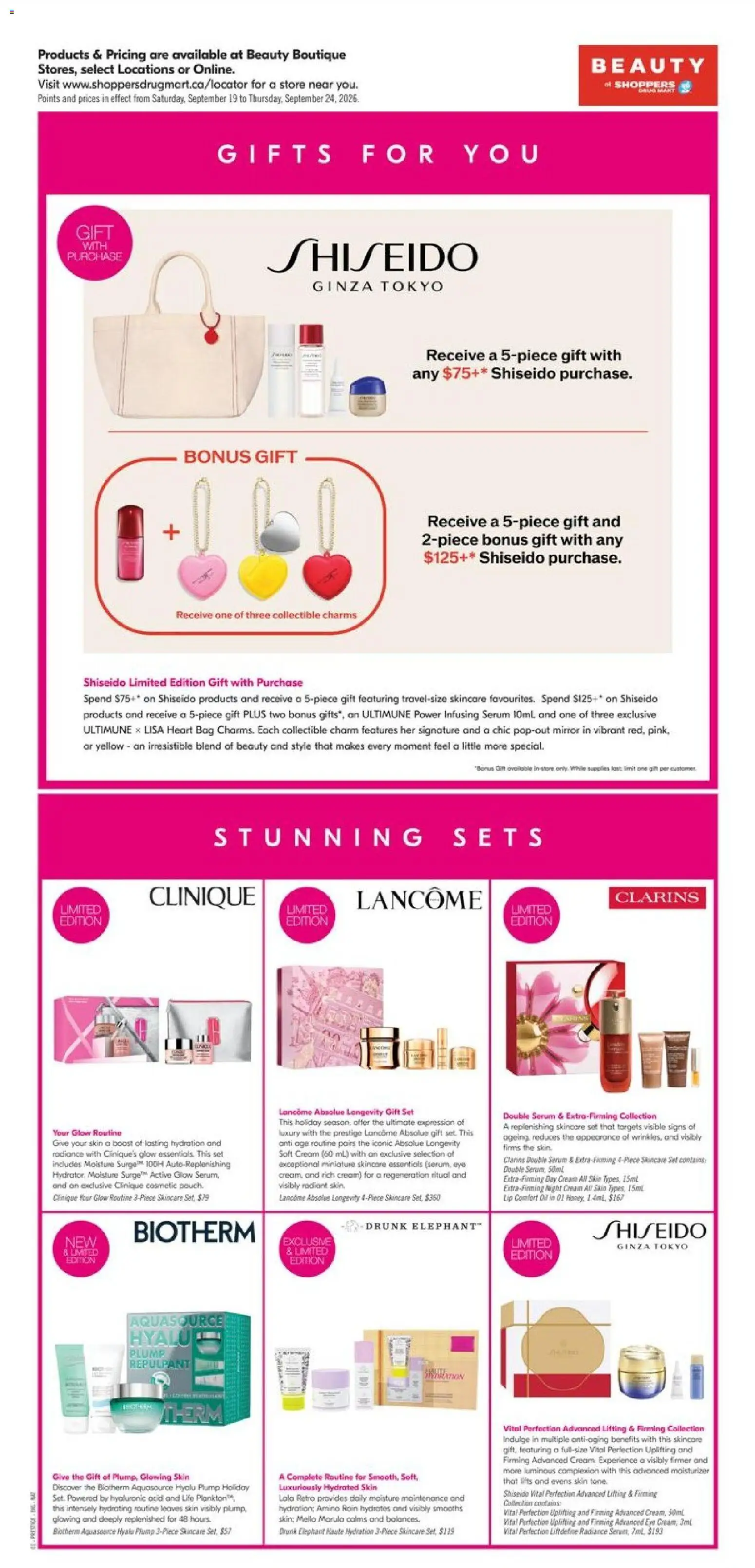 Shoppers flyer valid from Sep 19, 2026 | Page: 12 | Products: Cream, Bag, Honey, Mirror