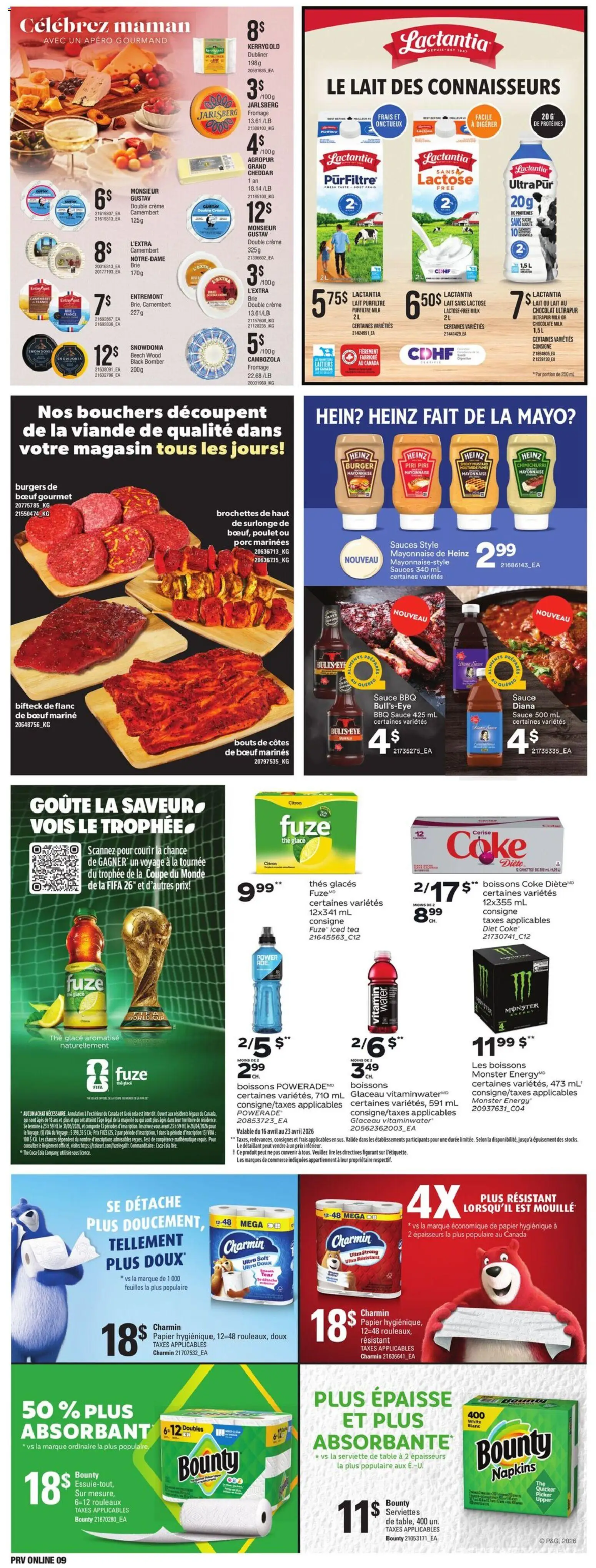Provigo flyer valid from 07.05.2026 | Page: 11 | Products: Tea, Table, Milk, Chocolate