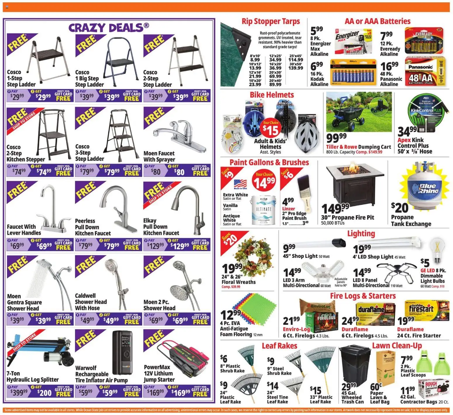 Ocean State Job Lot Weekly Ad - MA - valid from 09/03/2026 | Page: 4 | Products: Pump, Brush, Shower Head, Foam